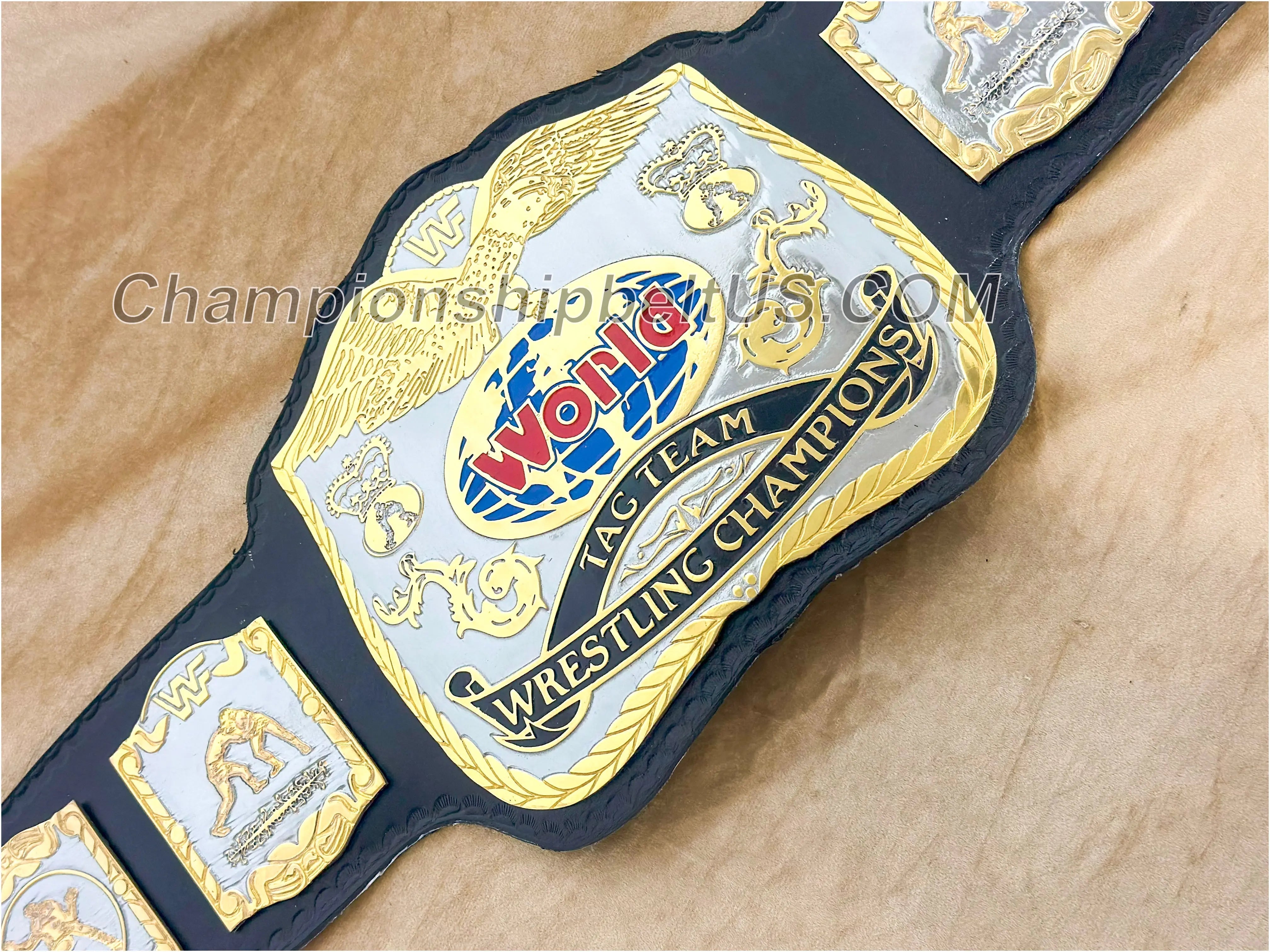 World Tag Team Wrestling Champion WWF Replica Title Belt ChampionshipBeltUS