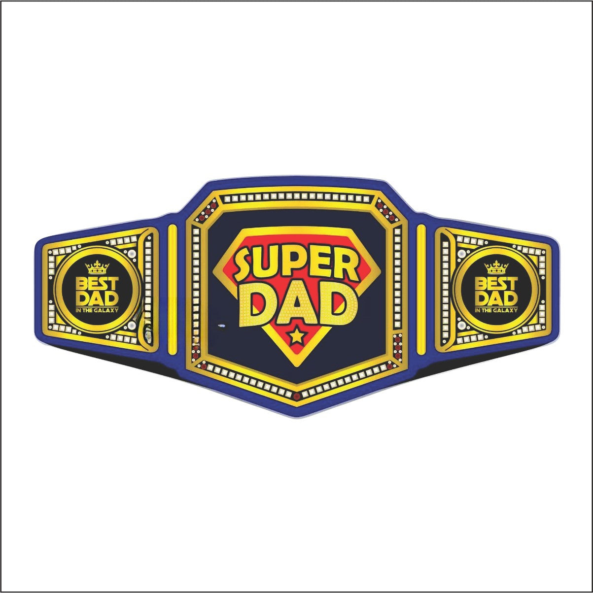 Super Dad Championship Belt Fathers Day Gift