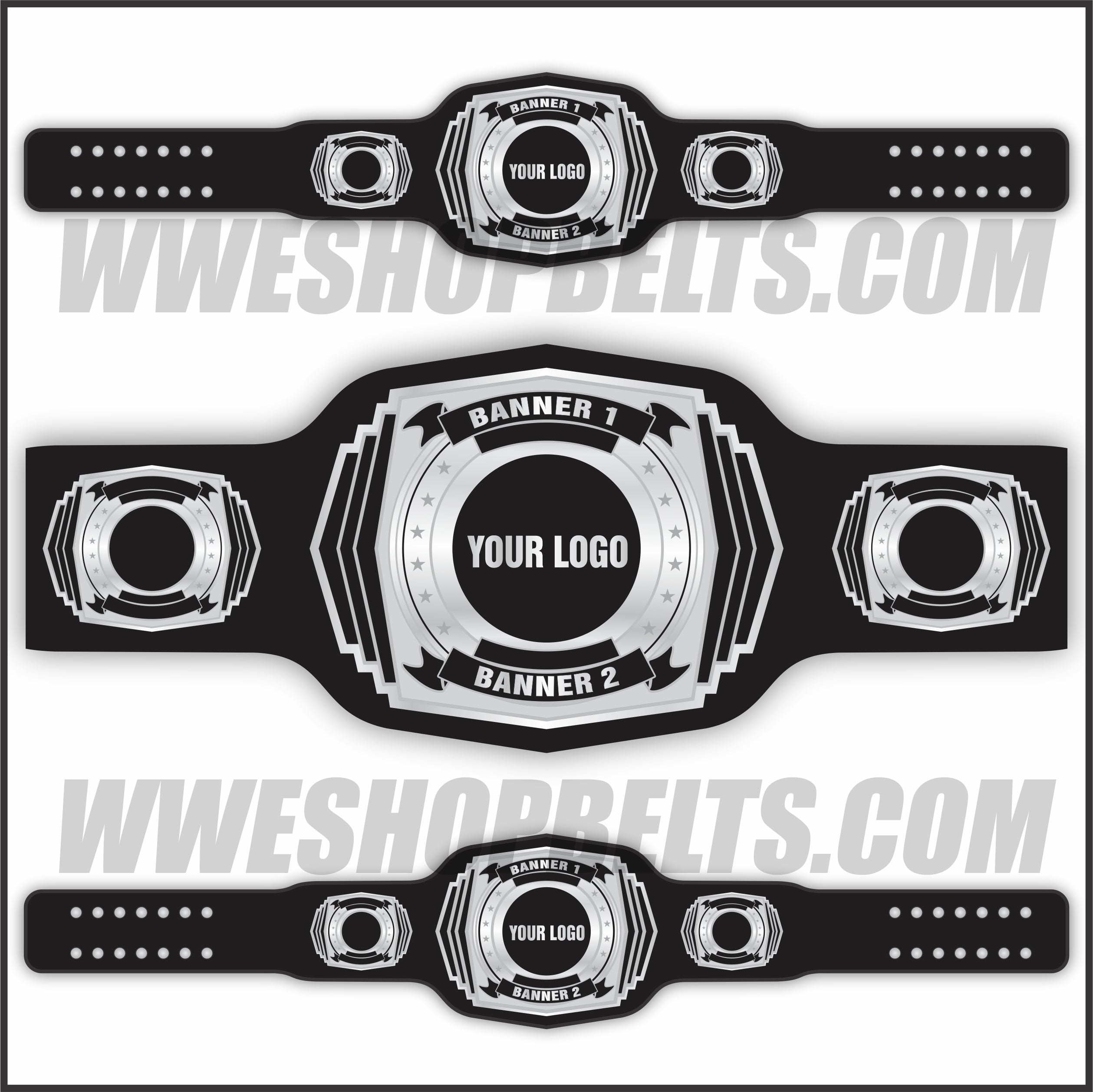 Personalized Wrestling Belt with Custom Name Plate
