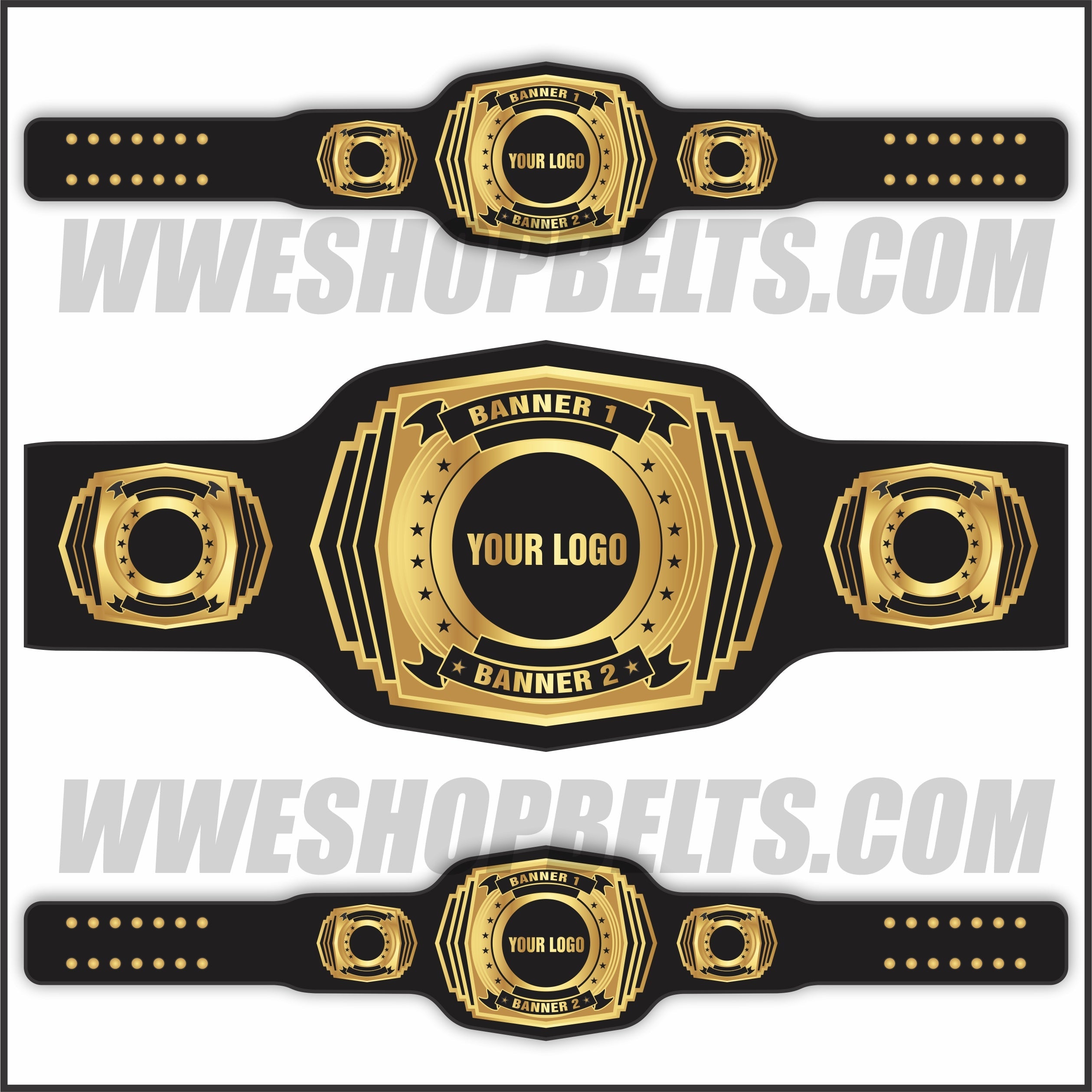 Custom Belts, Add Your Name Plate on Customizable Championship Belts for Halloween, Christmas, Valentine's, Skull Bone
