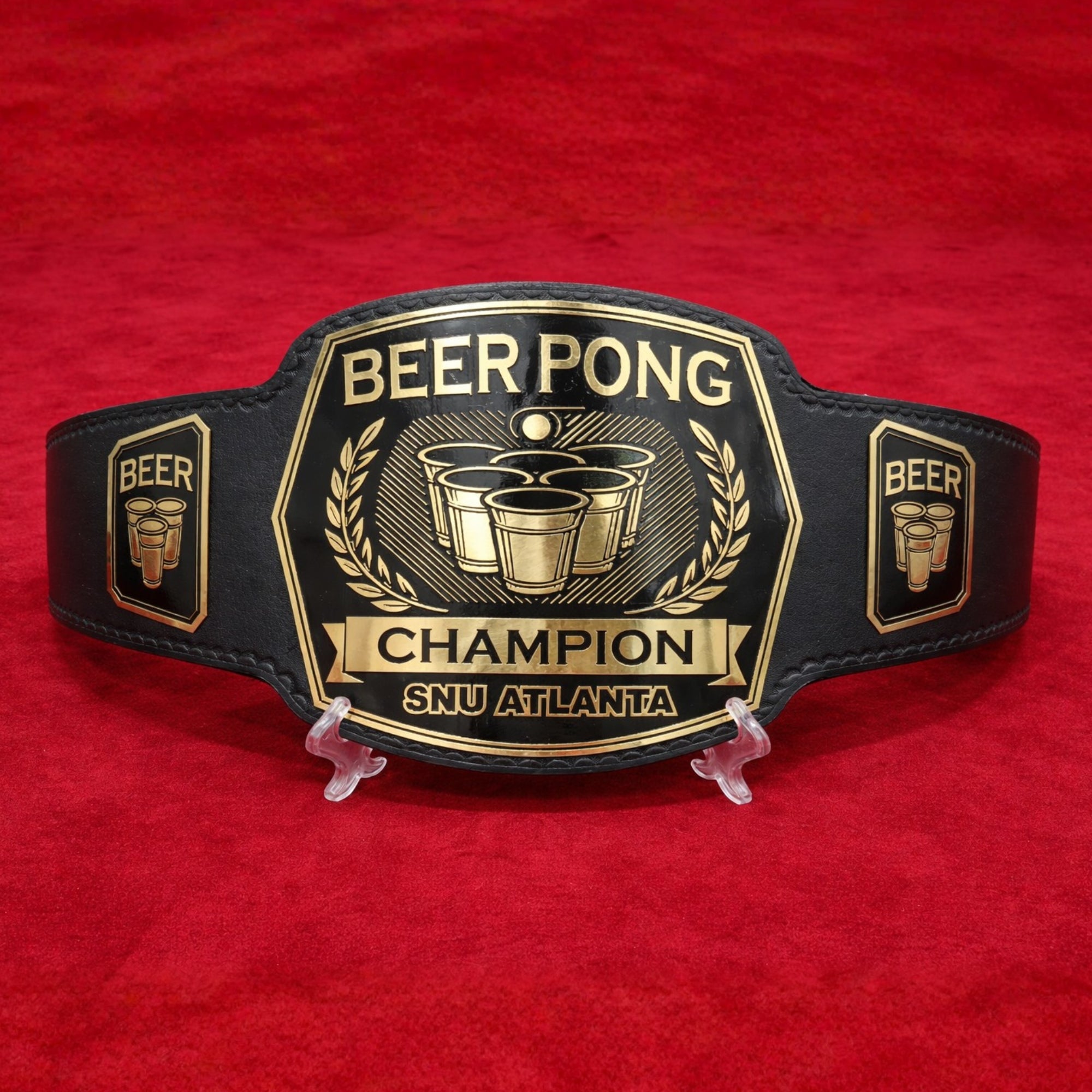 Customized Beer Pong Championship Belt
