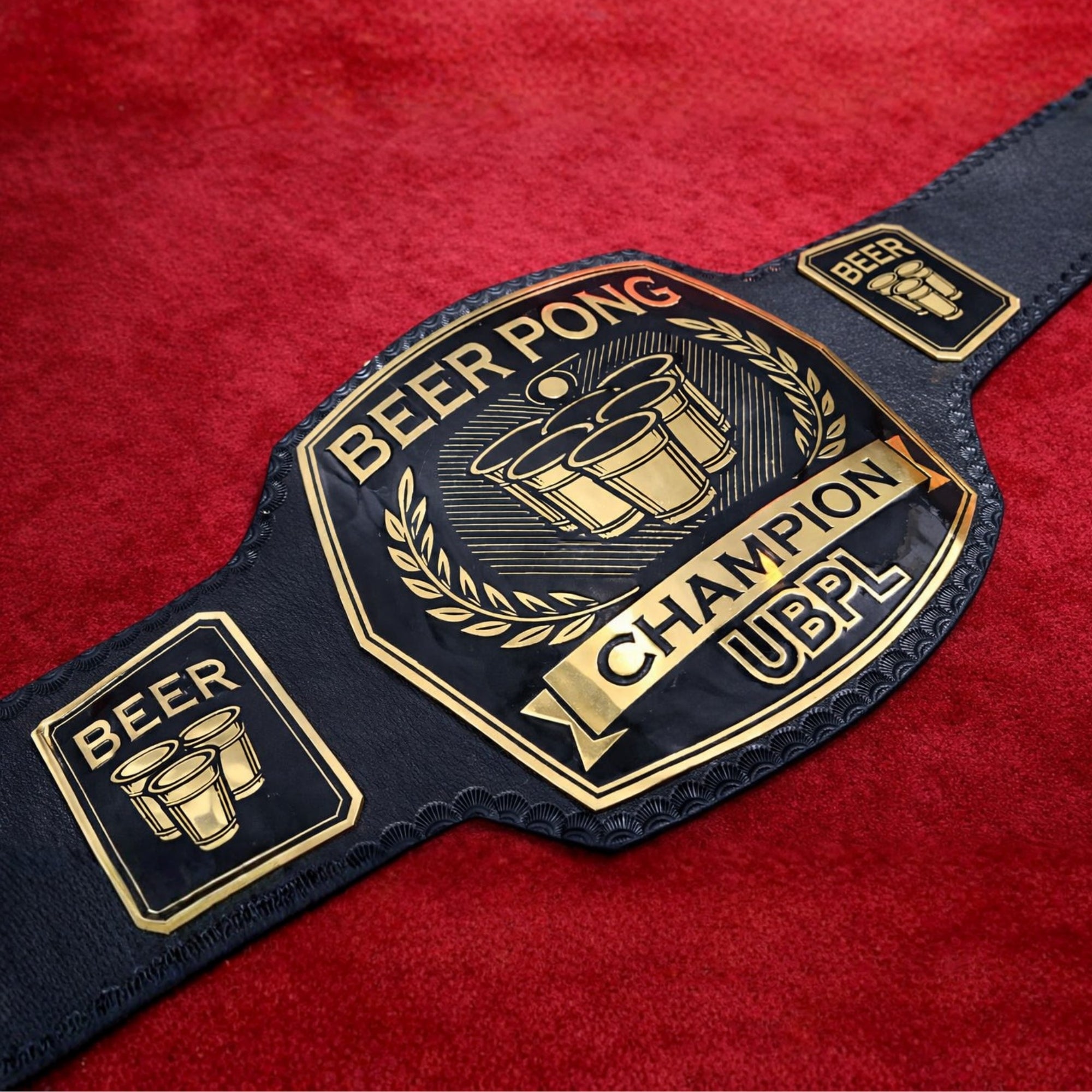 Customized Beer Pong Championship Belt