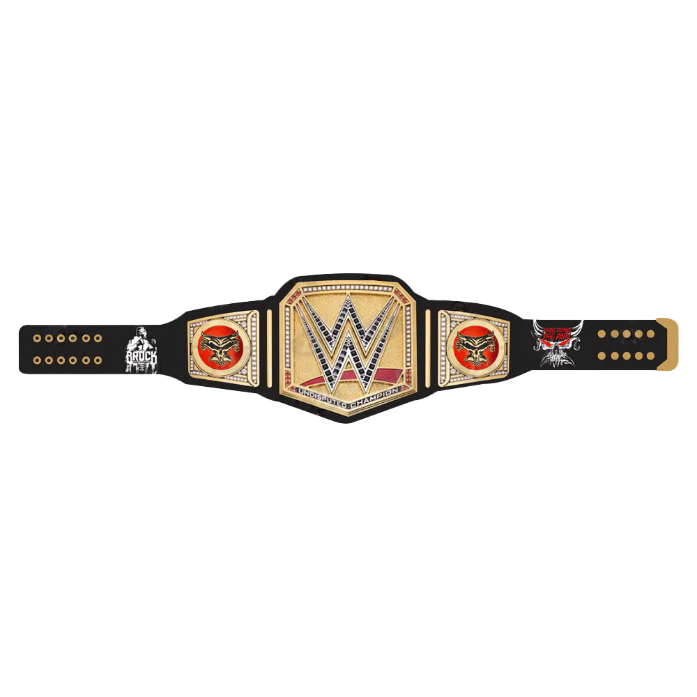 Brock Lesnar Here Comes The Pain Signature Series Belt (Black Strap)