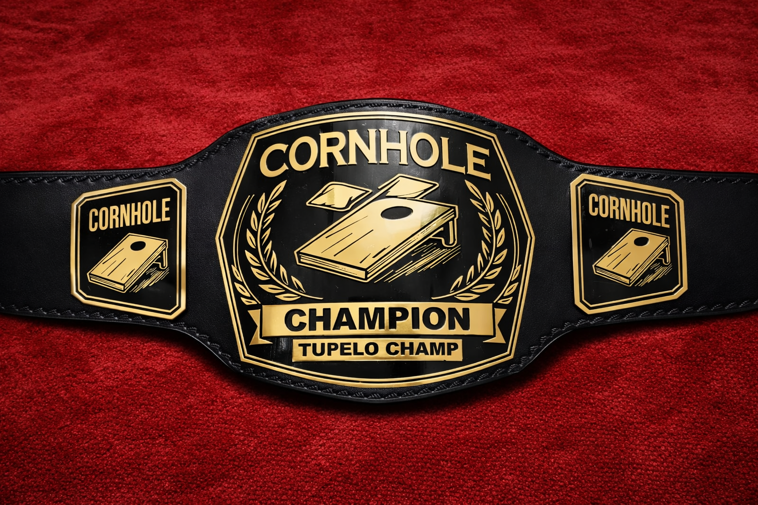 Customized Cornhole Championship Belt