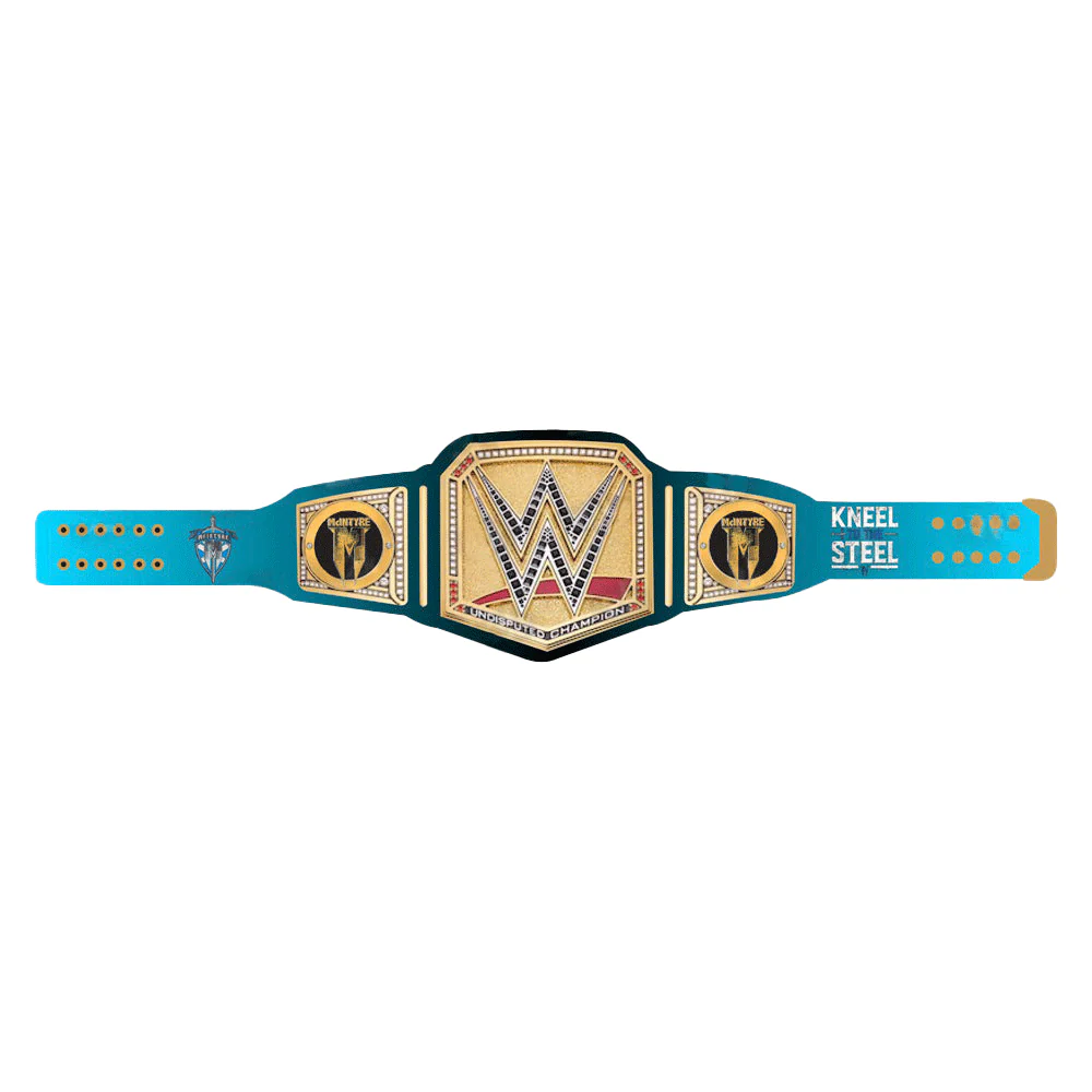 Drew McIntyre “Kneel To The Steel” Signature Series Championship Belt