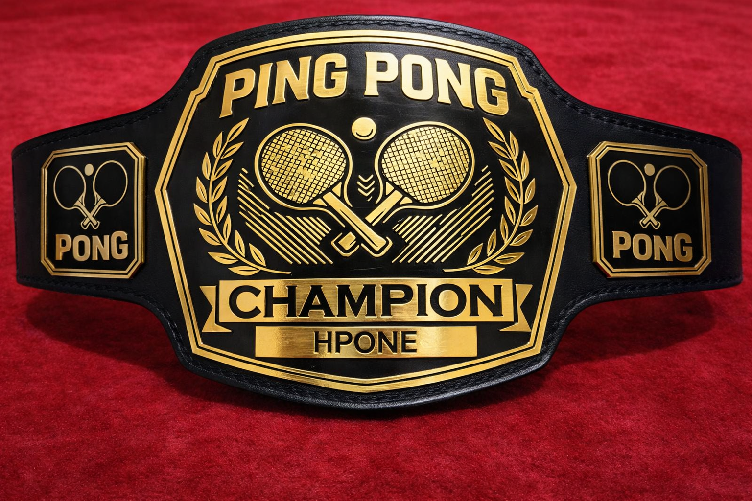 Customized Ping Pong Championship Belt