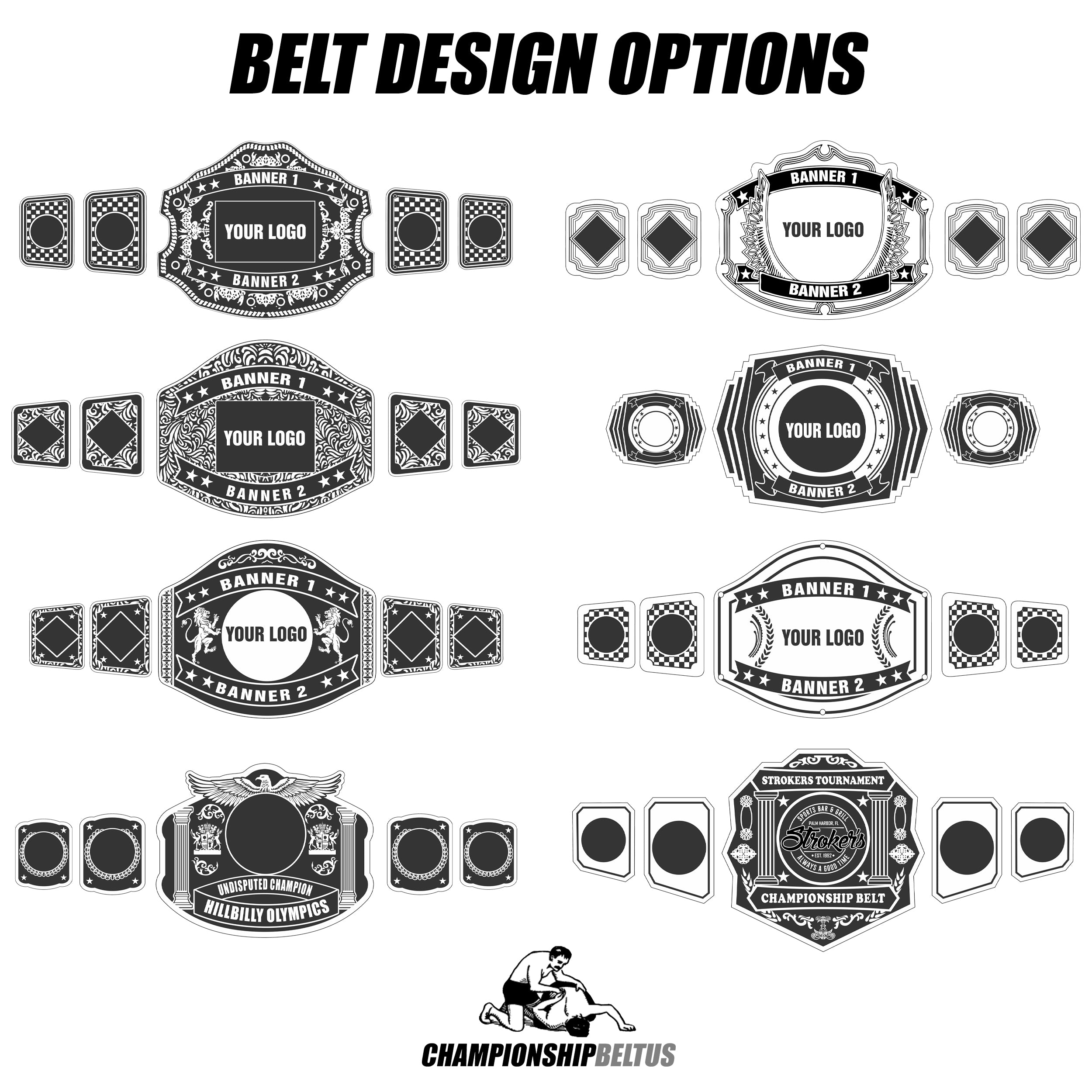 Personalized Championship Belt with Custom Name Plate