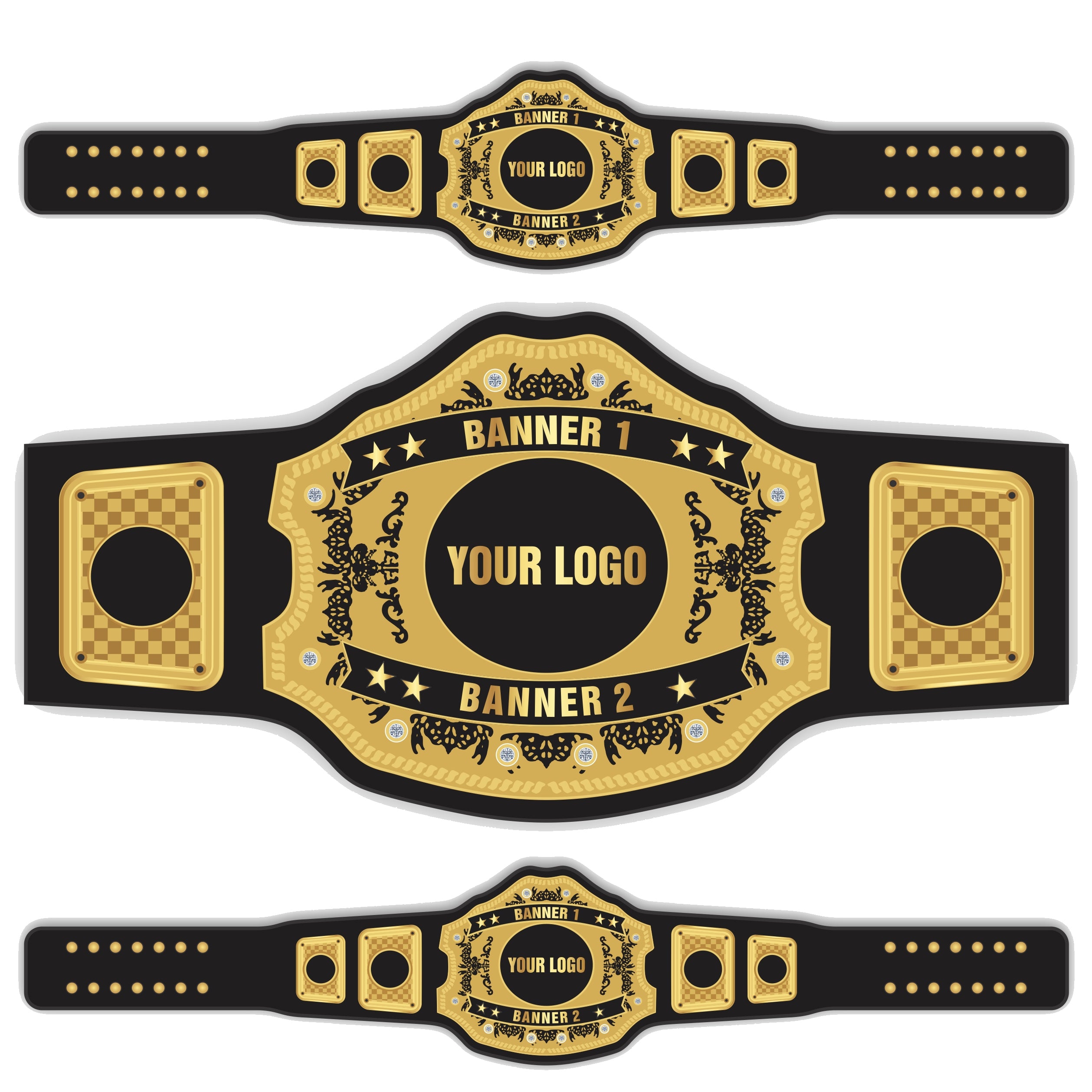 Custom Logo Championship Belt with Name Plate