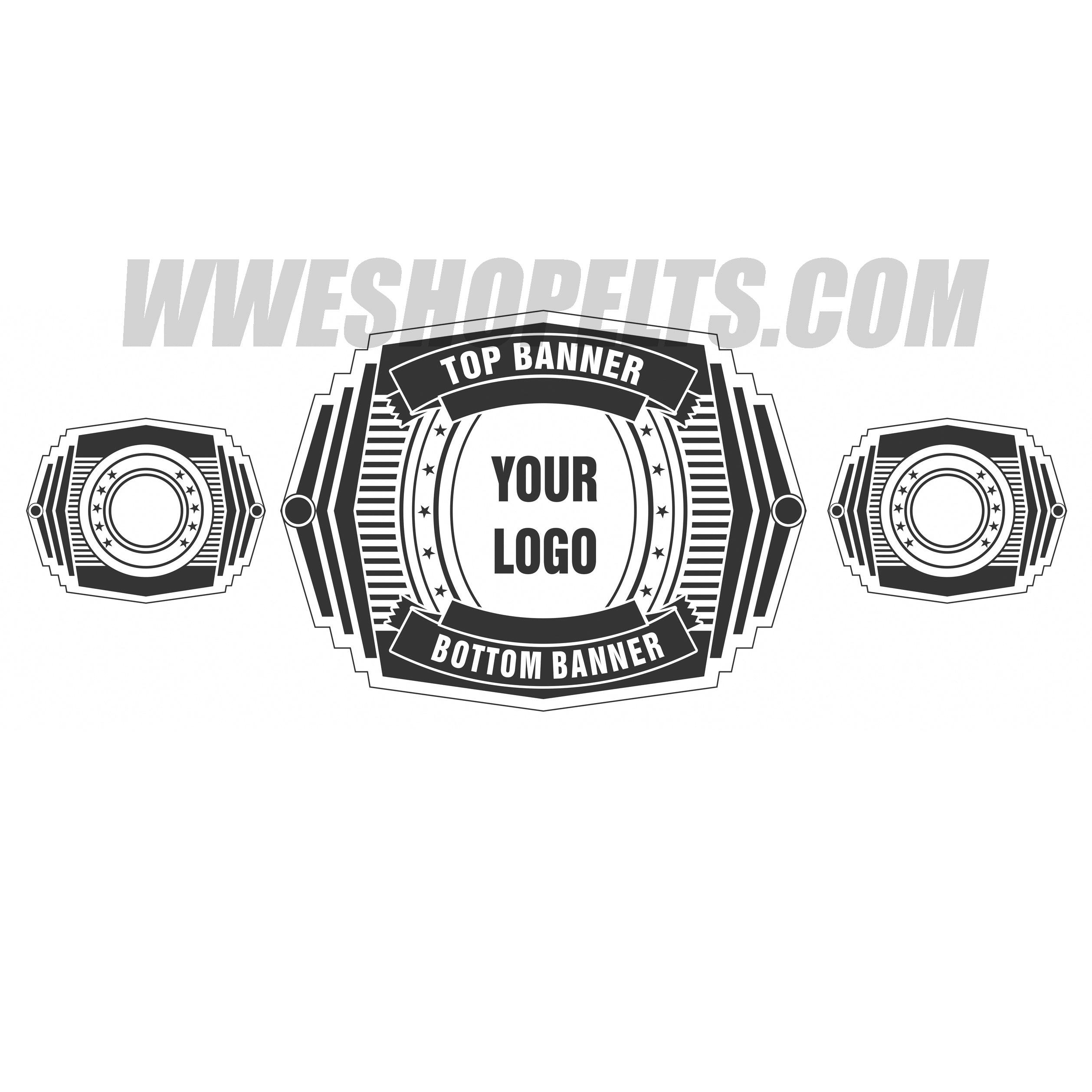 Personalized Wrestling Belt with Custom Name Plate