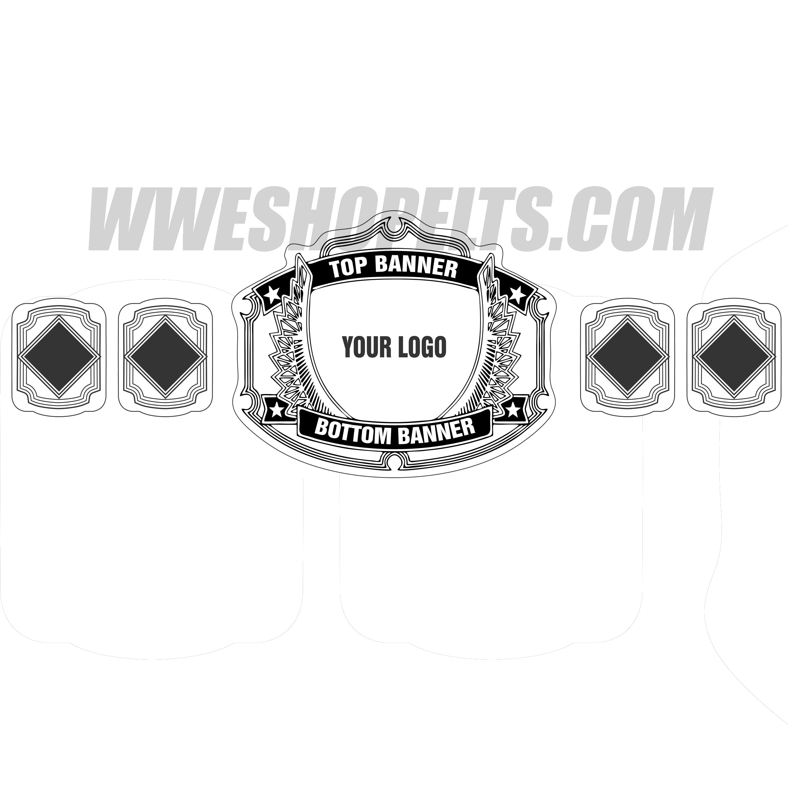 Customized Championship Belt with Custom Name Plate