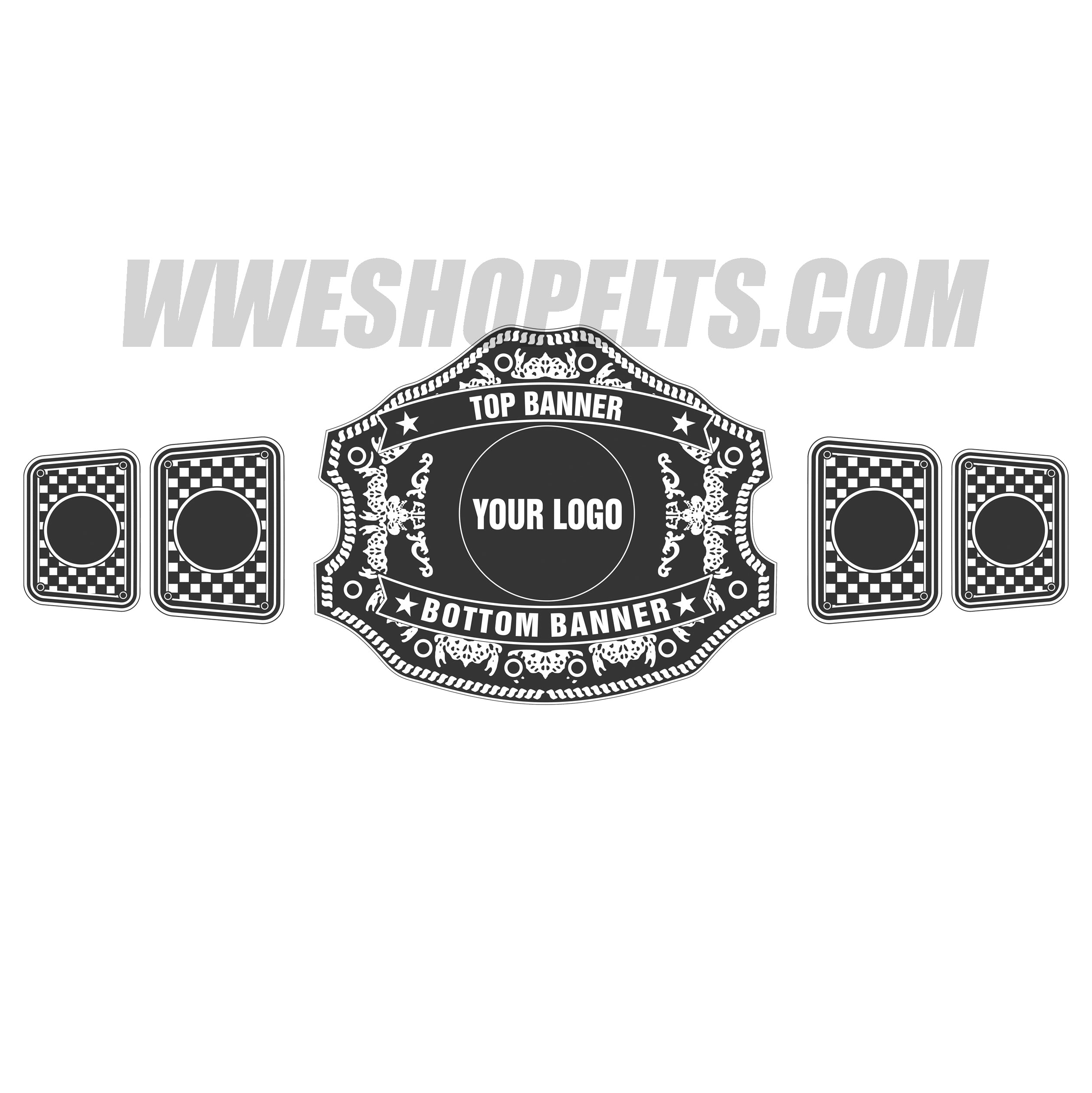Custom Logo Championship Belt with Name Plate