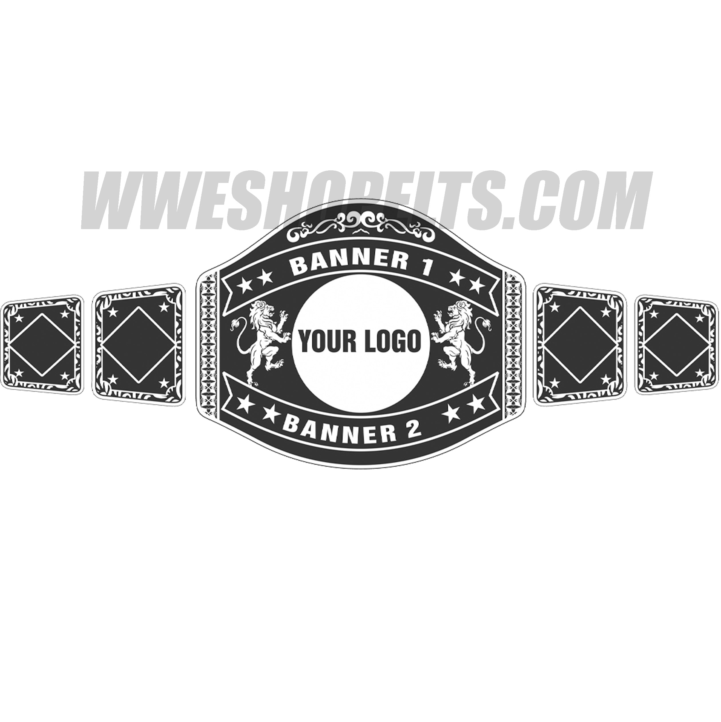 Personalized WWE-Style Championship Belt with Custom Name Plate