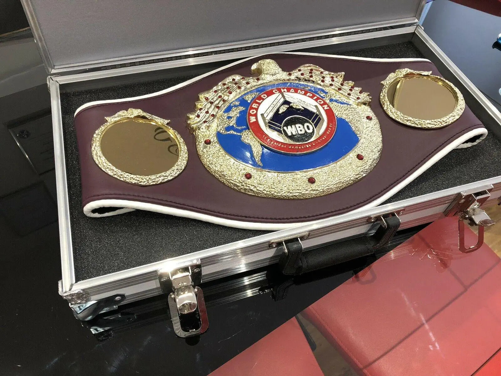 WBO Boxing Heavyweight champions Title Belt ChampionshipBeltUS