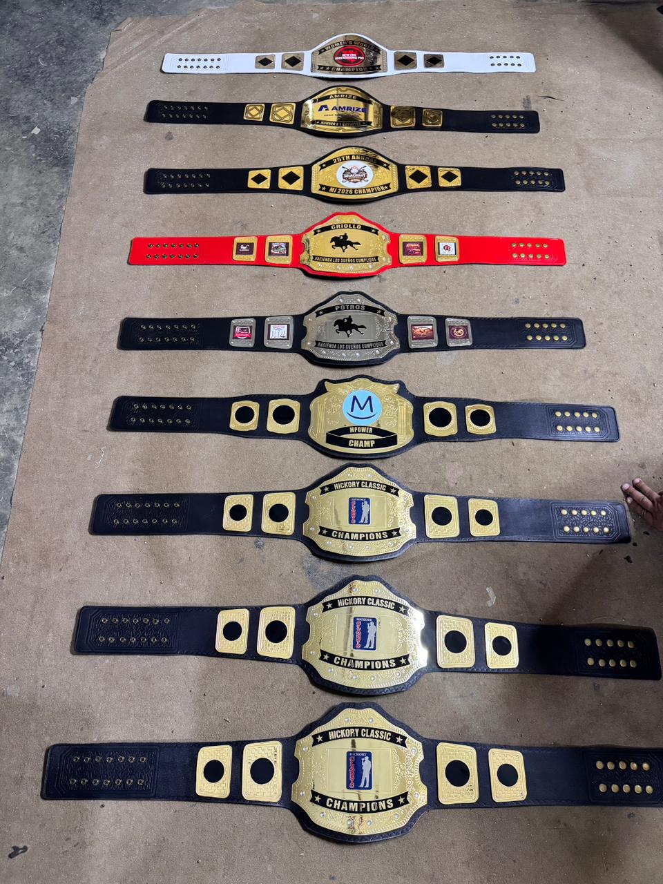 Customized Championship Belt with Custom Name Plate