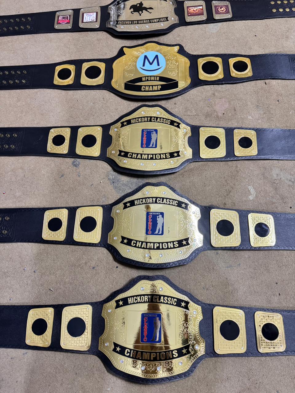 Customized Championship Belt with Custom Name Plate