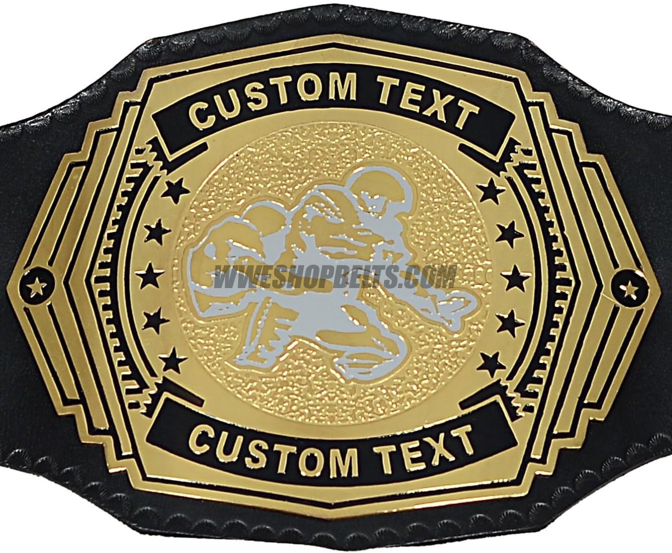 Custom MMA Championship Belt with MMA Plate Design