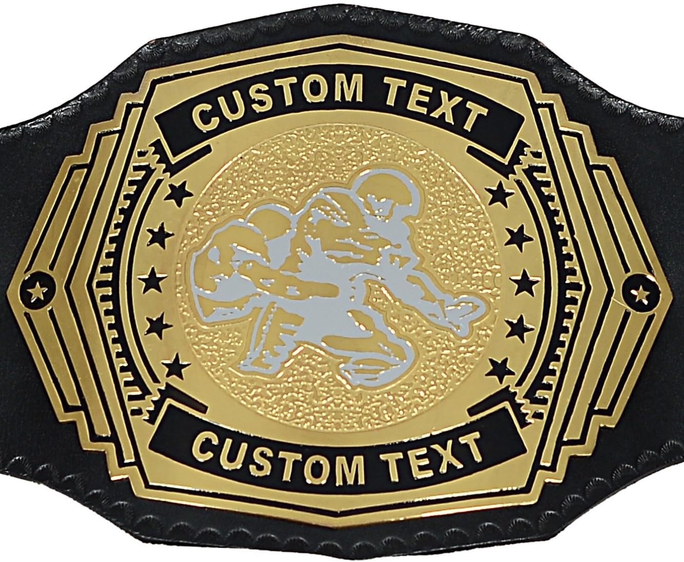Custom MMA Championship Belt with MMA Plate Design