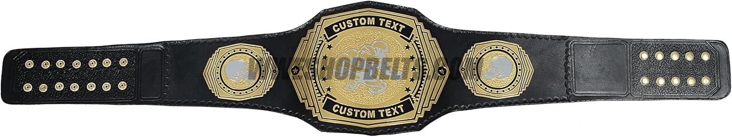 Custom Belts, Add Your Name Plate on Customizable Championship Belts for Halloween, Christmas, Valentine's, Skull Bone (Halloween)