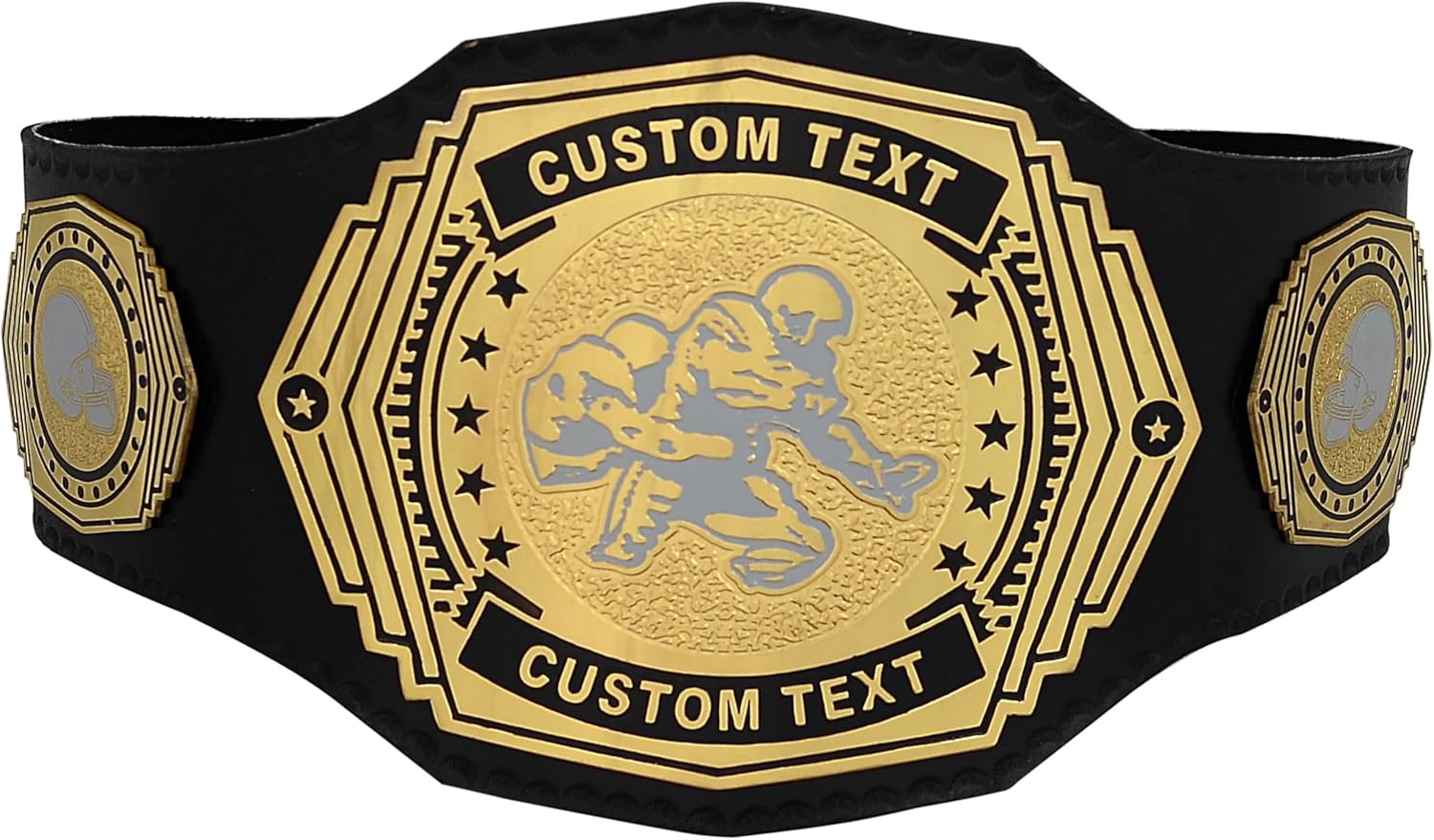 Custom MMA Championship Belt with MMA Plate Design