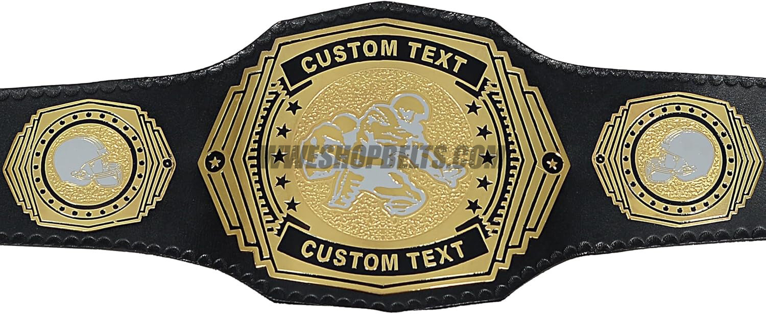 Custom MMA Championship Belt with MMA Plate Design
