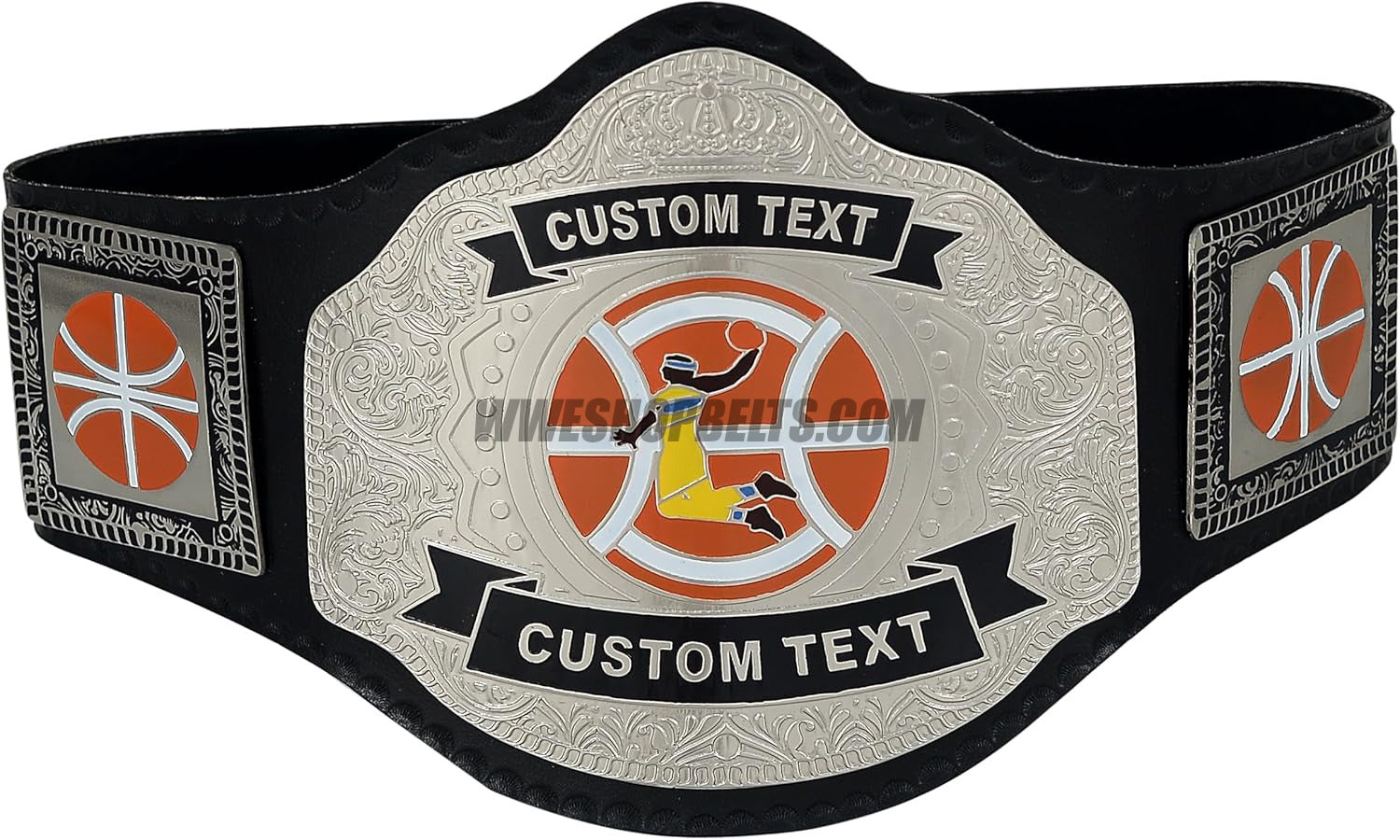 Custom Belts, Add Your Name Plate on Customizable Championship Belts for Halloween, Christmas, Valentine's, Skull Bone (Halloween)