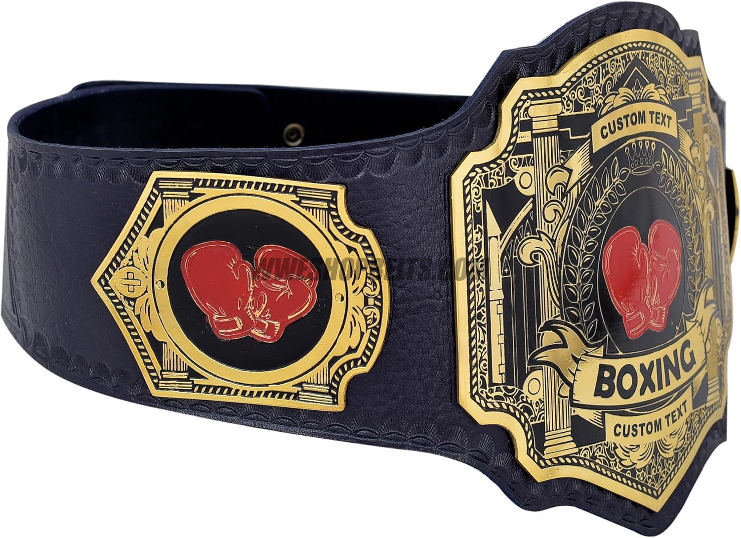 Custom Boxing Championship Belt with Boxing Plate Design