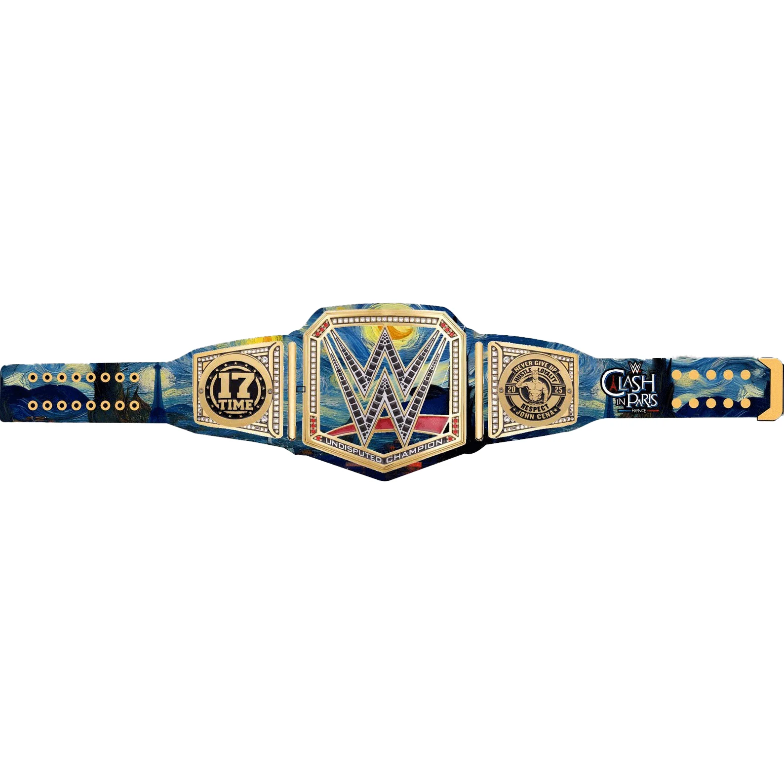 Clash In Paris WWE John Cena Inspired Championship Replica Wrestling Title Belt