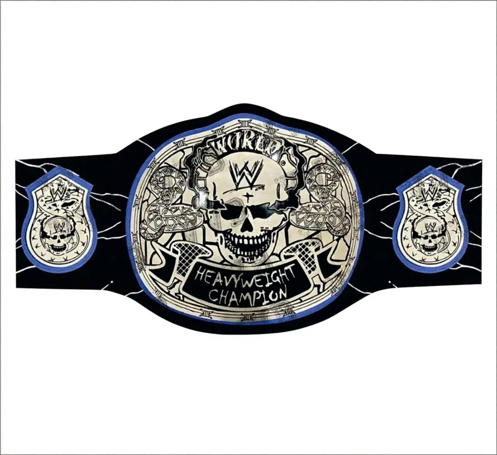 Custom Stone Cold Limited Edition Smoking Skull Championship Wrestling Title Belt