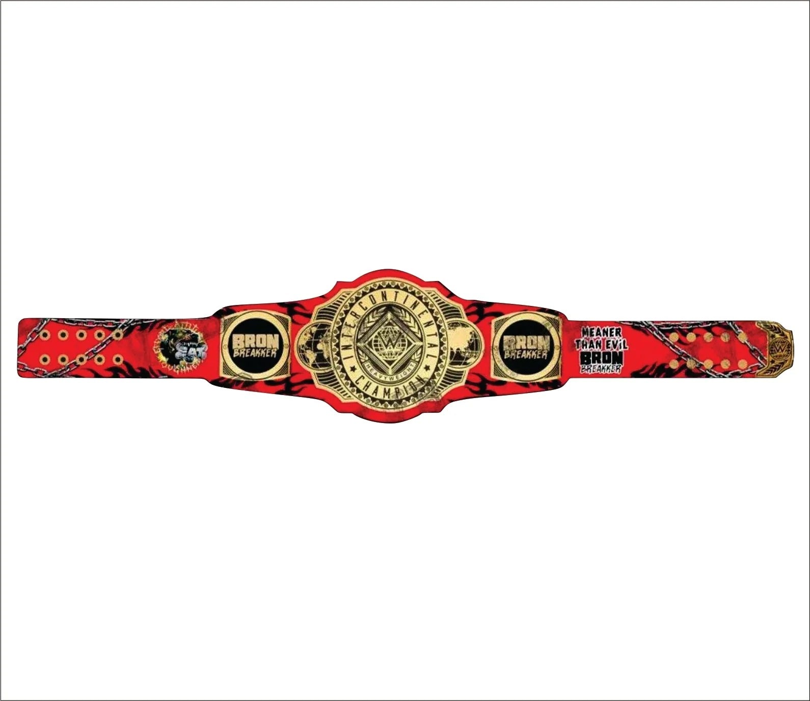 New Custom Bron Breakker Intercontinental Wrestling Championship Belt