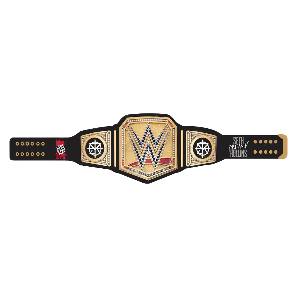 Seth Rollins Burn It Down Signature Series Black Strap Championship Belt Replica