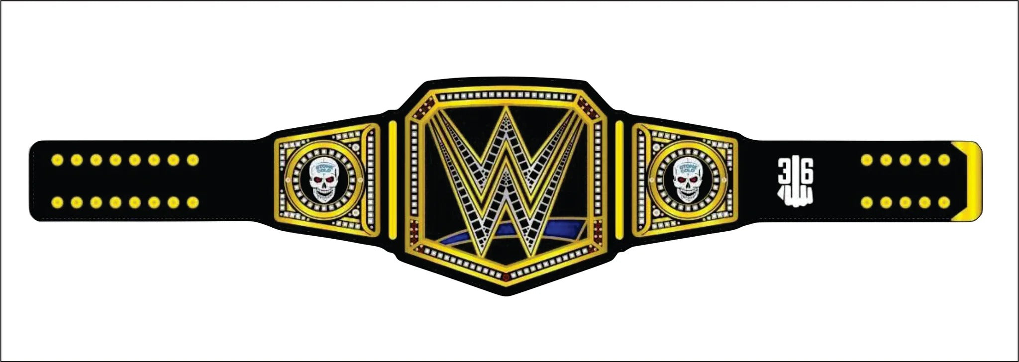 Stone Cold Smoking Skull Championship Replica Title Belt