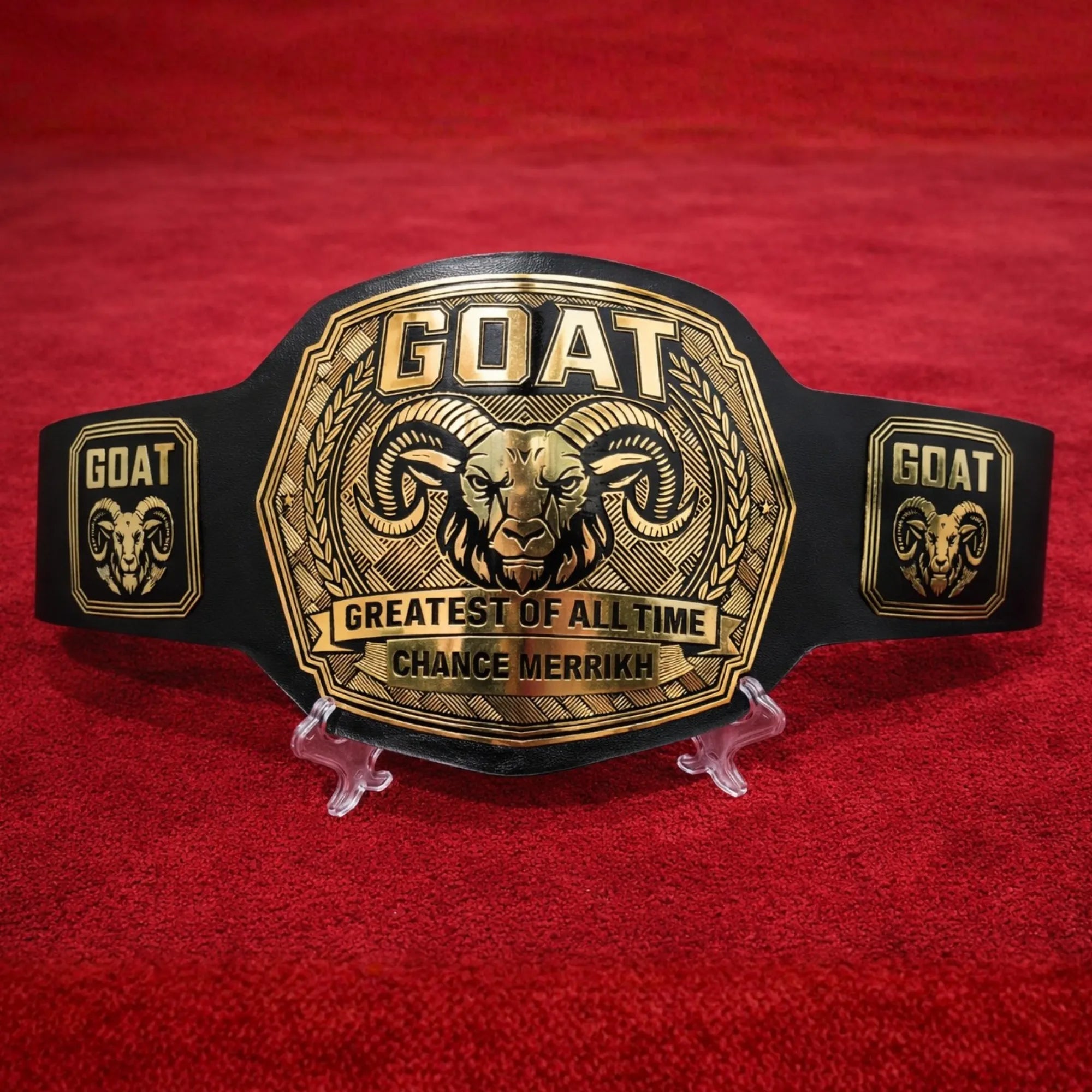 Customized Custom Goat Championship Belt