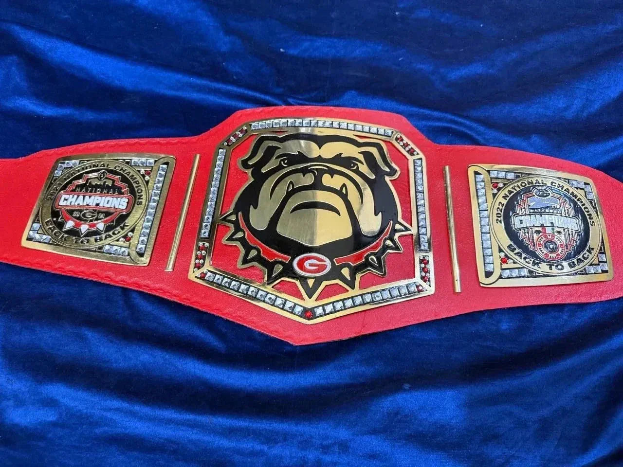 Bulldog Georgia wrestling championship belt ChampionshipBeltUS