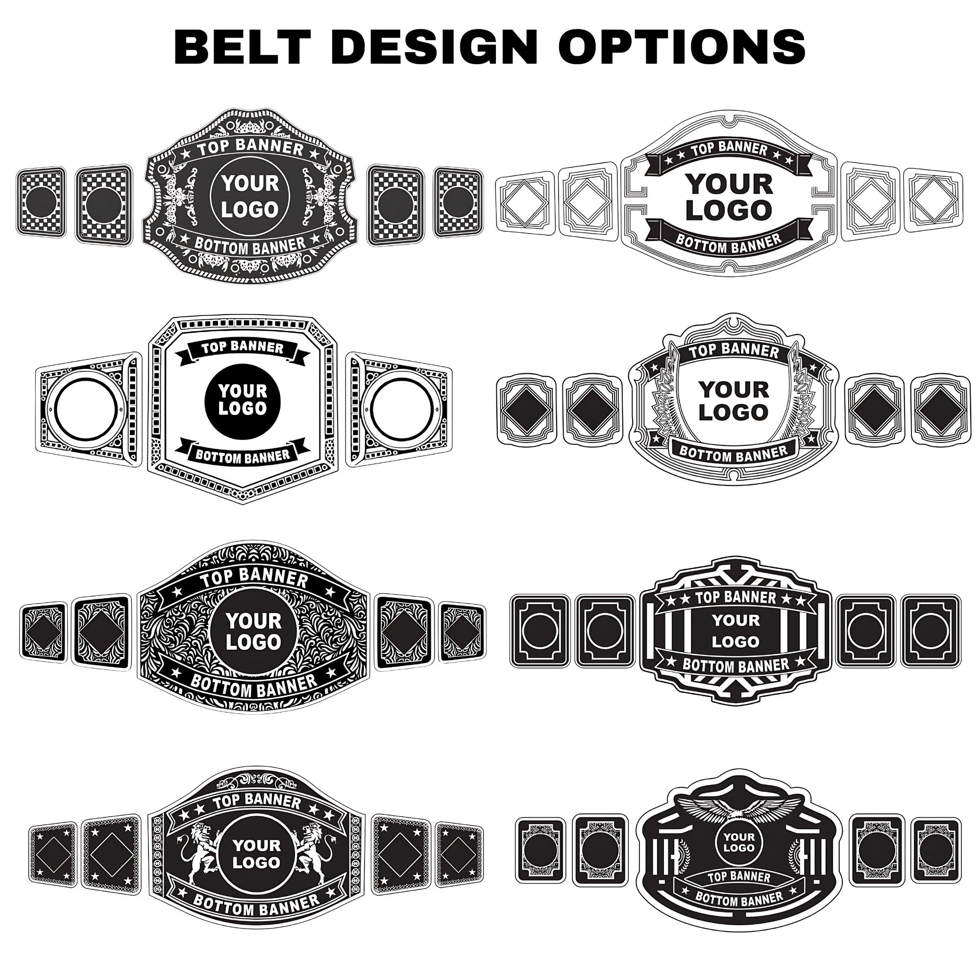 Customized Championship Belt with Custom Name Plate