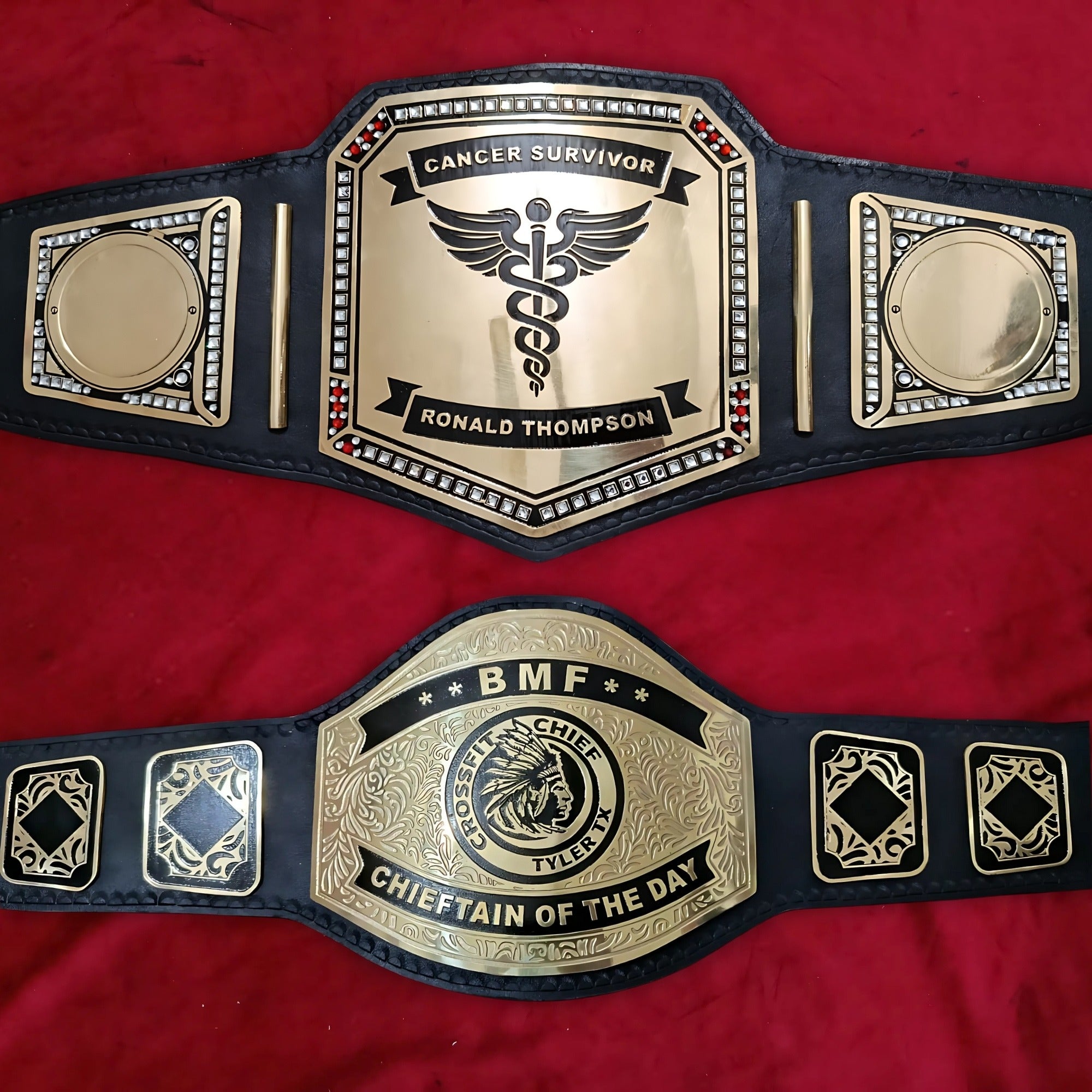 Customized Championship Belt with Custom Name Plate