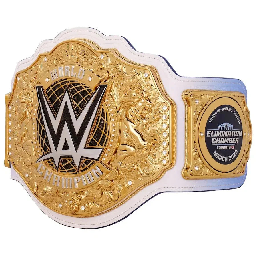 WWE Championship Belt Elimination Chamber 2025 Replica Title Belt ChampionshipBeltUS