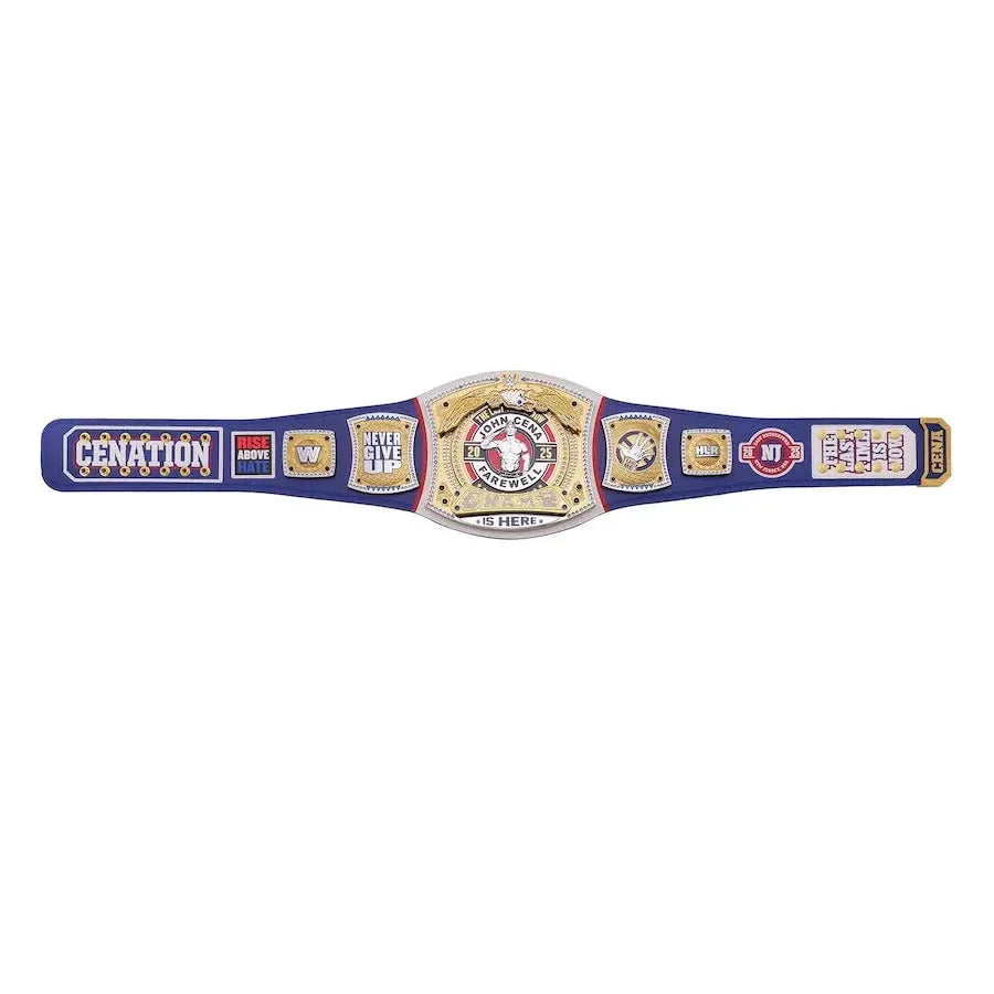 John Cena Farewell Tour SummerSlam 2025 Blue Spinner Championship Replica Title Belt ChampionshipBeltUS