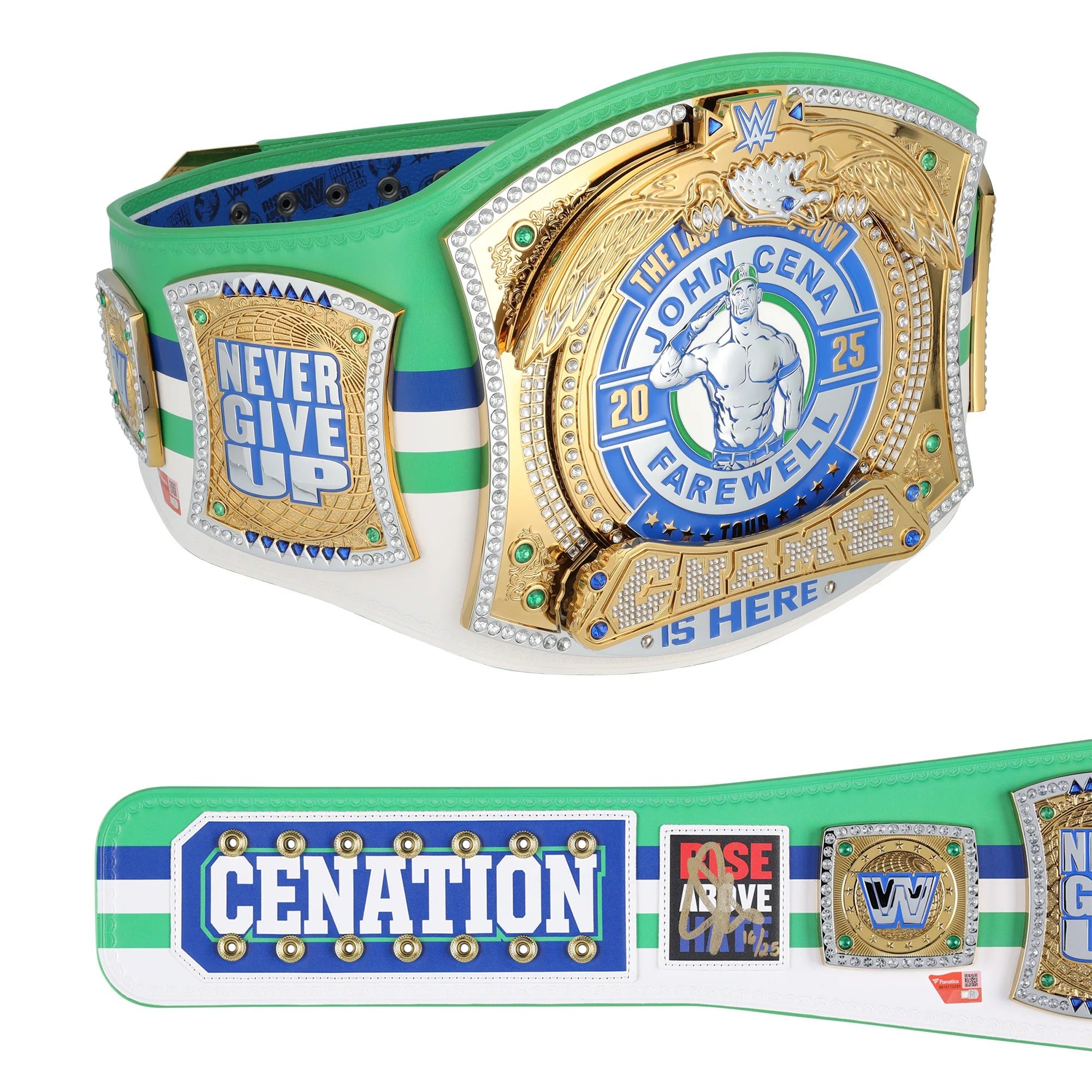 John Cena Autographed Farewell Tour 2025 Dallas Championship Replica Belt – Limited Edition of 25