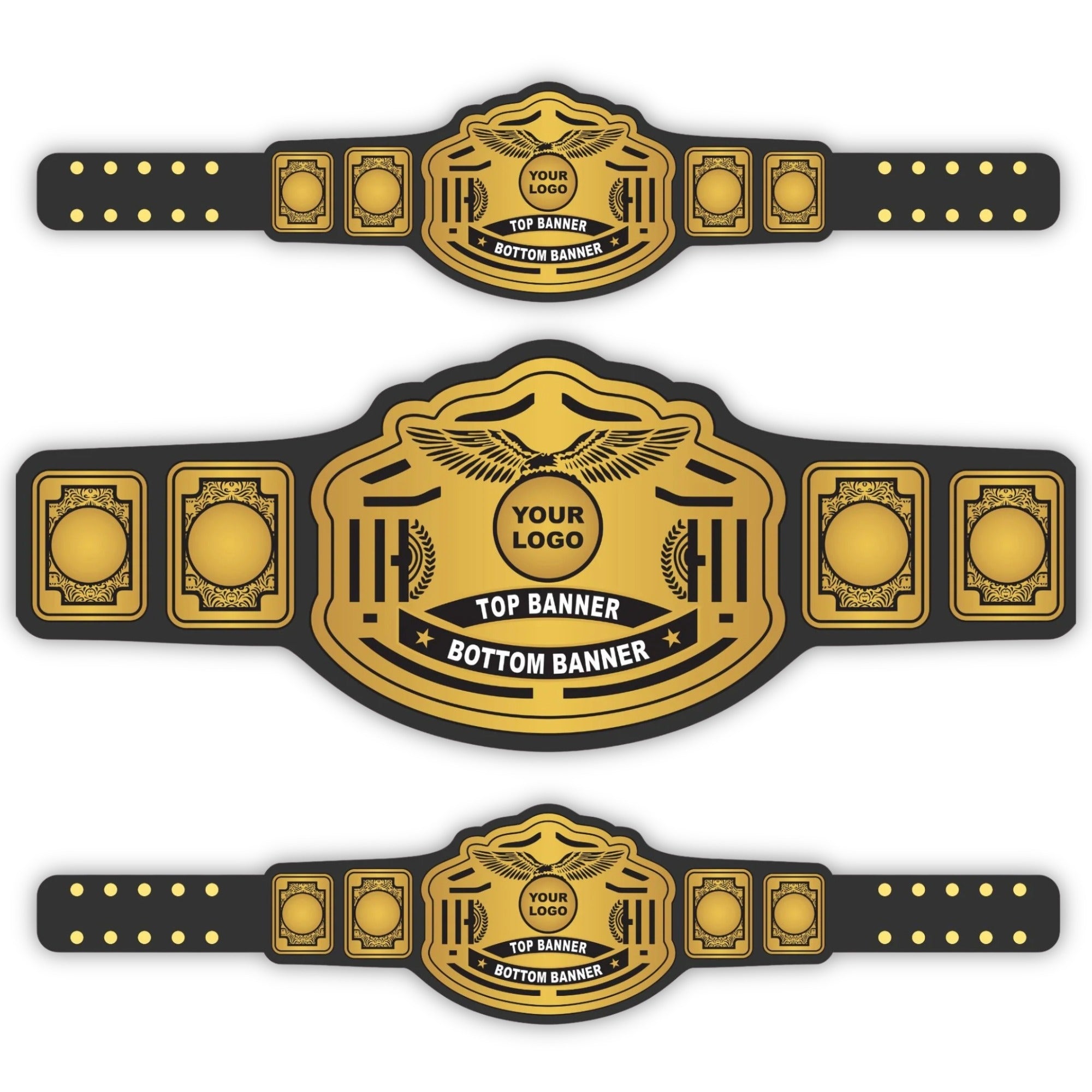 Customized Championship Belt with Custom Name Plate