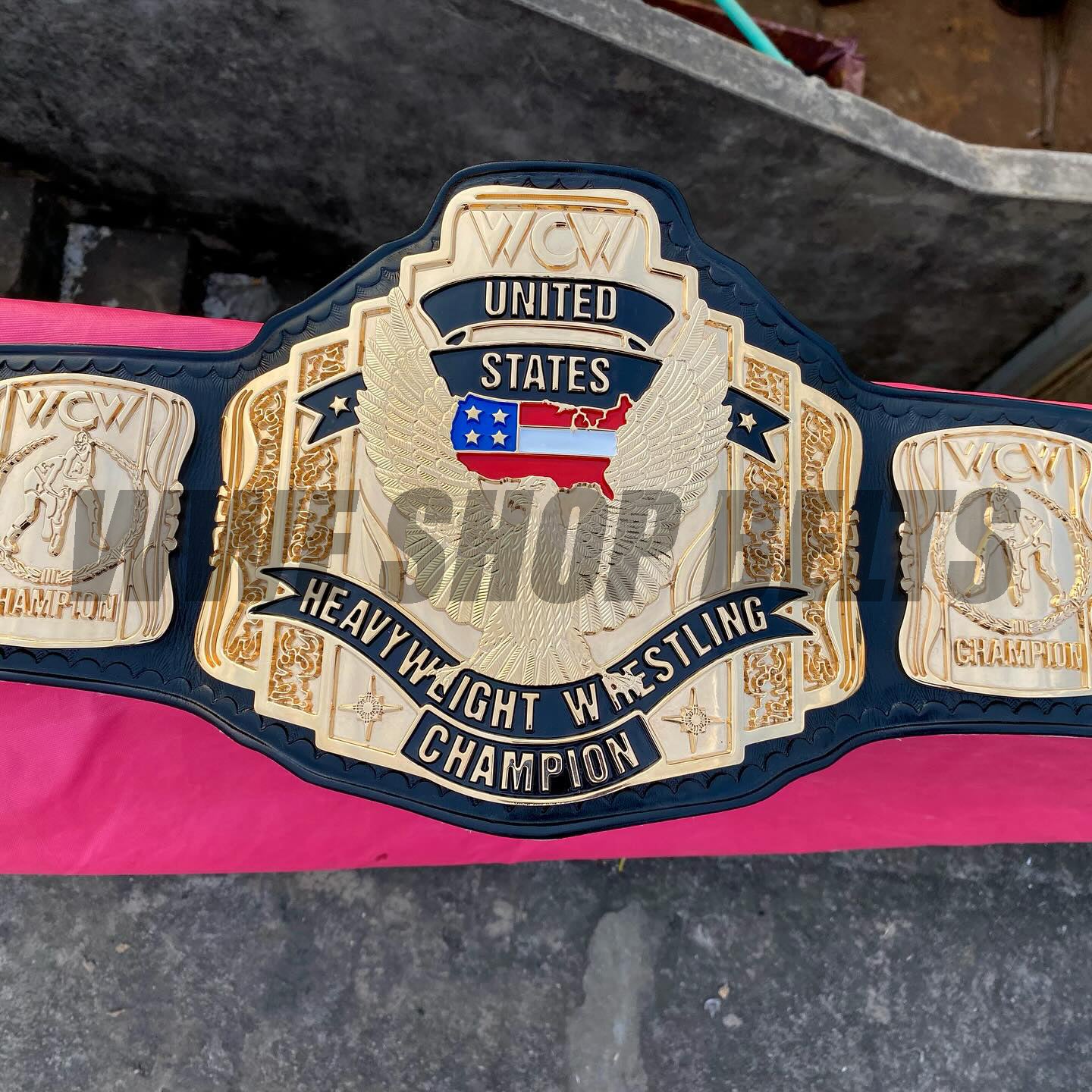 24K GOLD WCW United States Premium CNC Championship Belt Replica