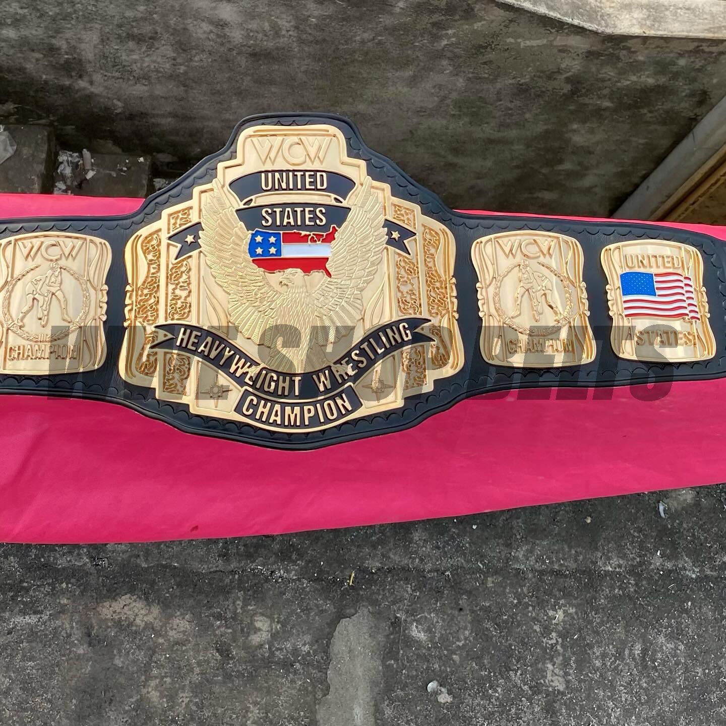 24K GOLD WCW United States Premium CNC Championship Belt Replica
