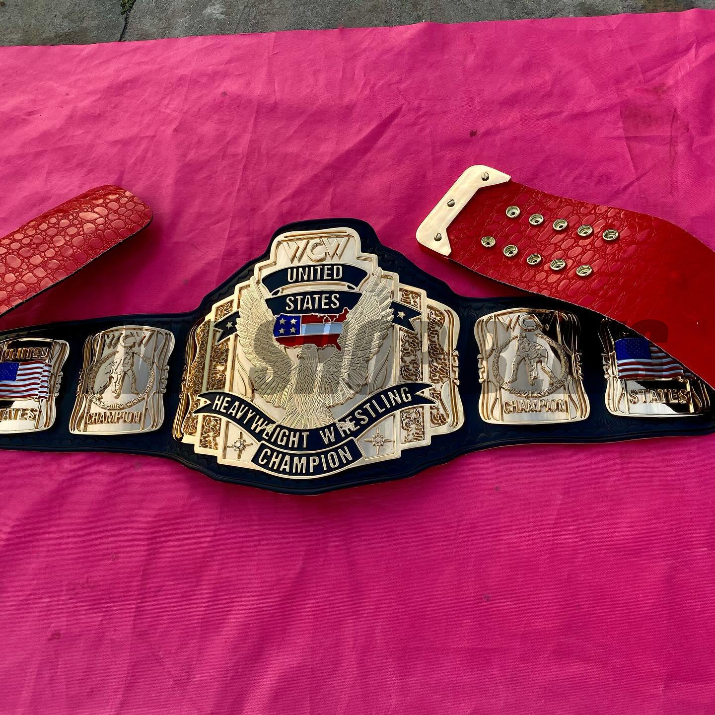 24K GOLD WCW United States Premium CNC Championship Belt Replica