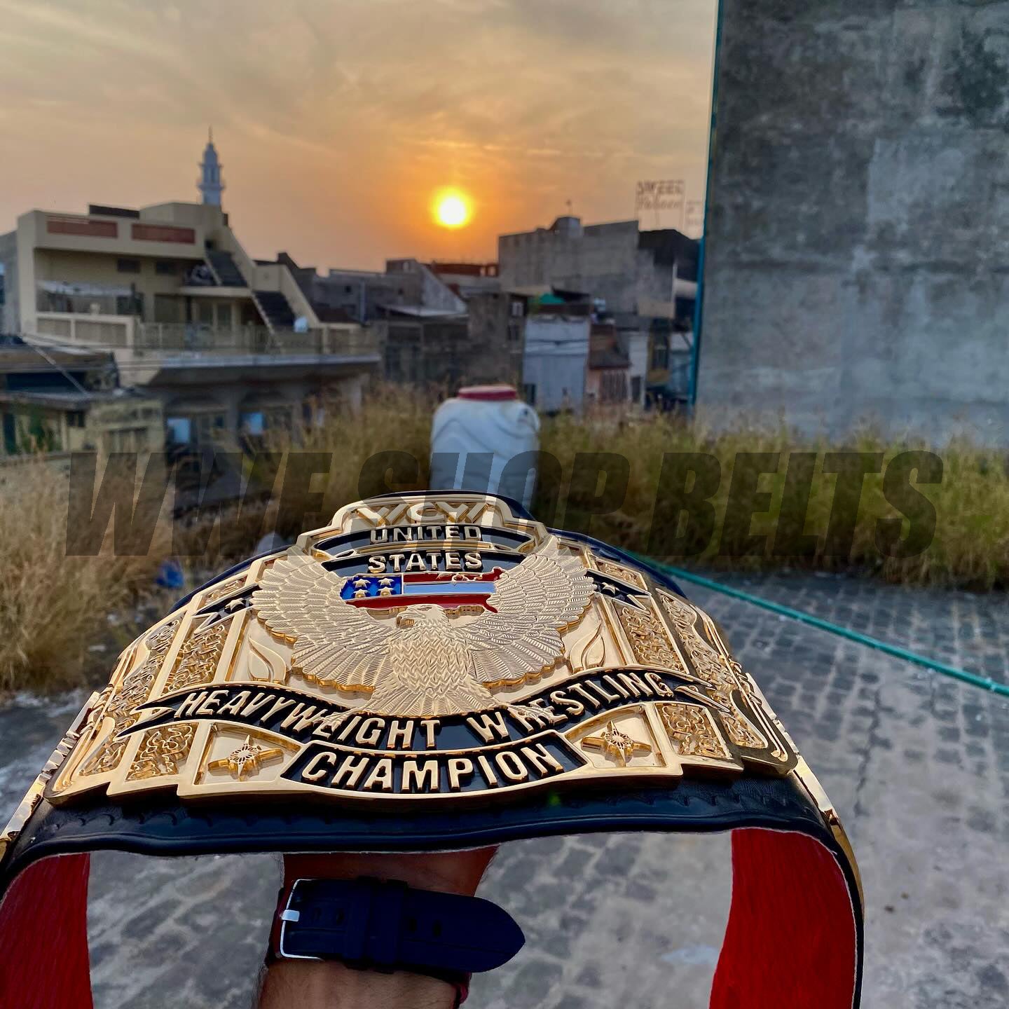 24K GOLD WCW United States Premium CNC Championship Belt Replica
