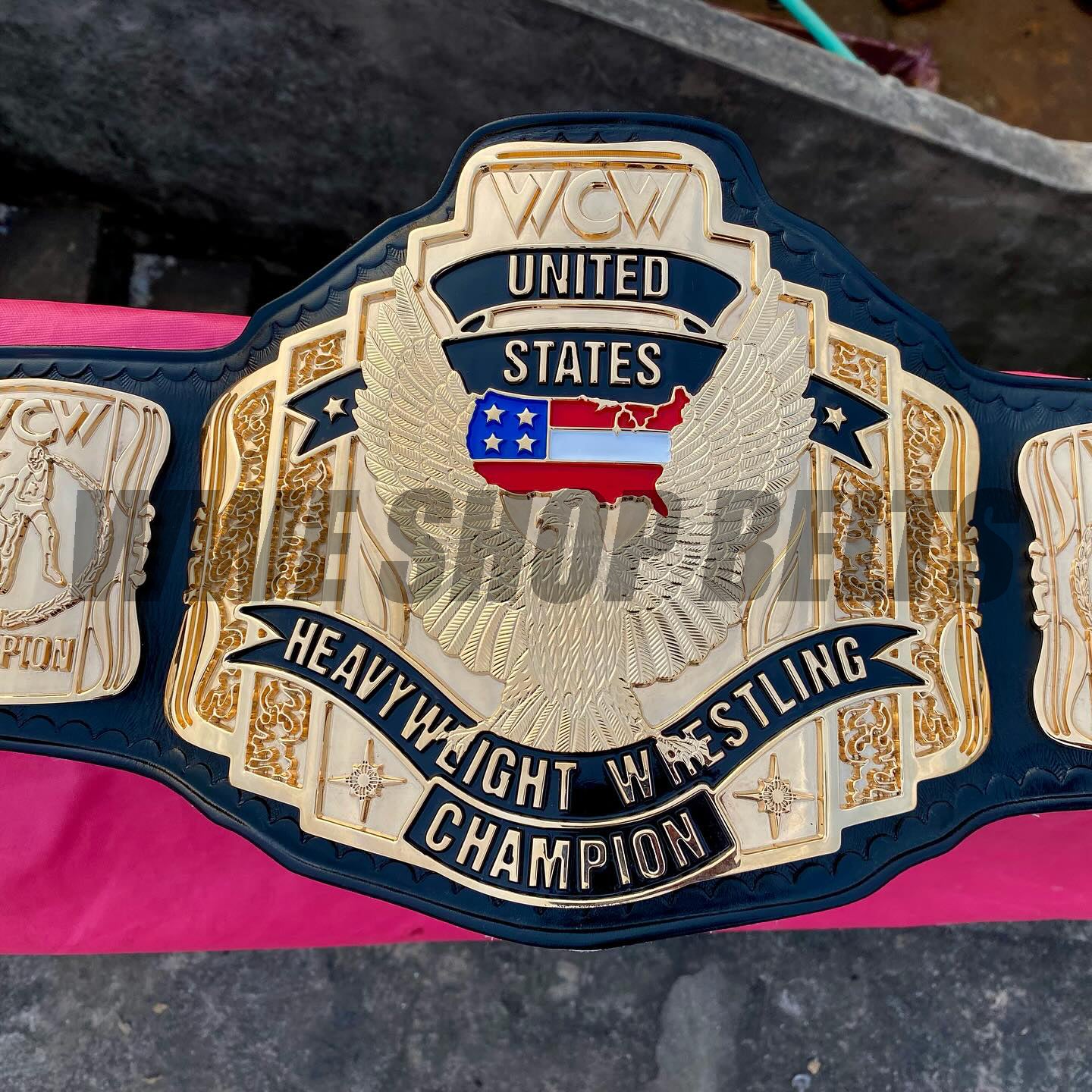 24K GOLD WCW United States Premium CNC Championship Belt Replica