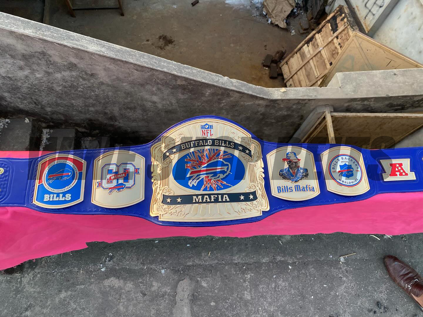 The 24K GOLD NFL Buffalo Bills Mafia Premium CNC Championship Belt Replica