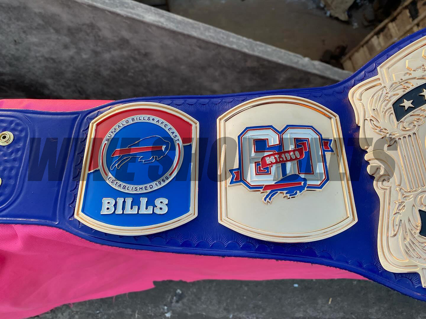 The 24K GOLD NFL Buffalo Bills Mafia Premium CNC Championship Belt Replica