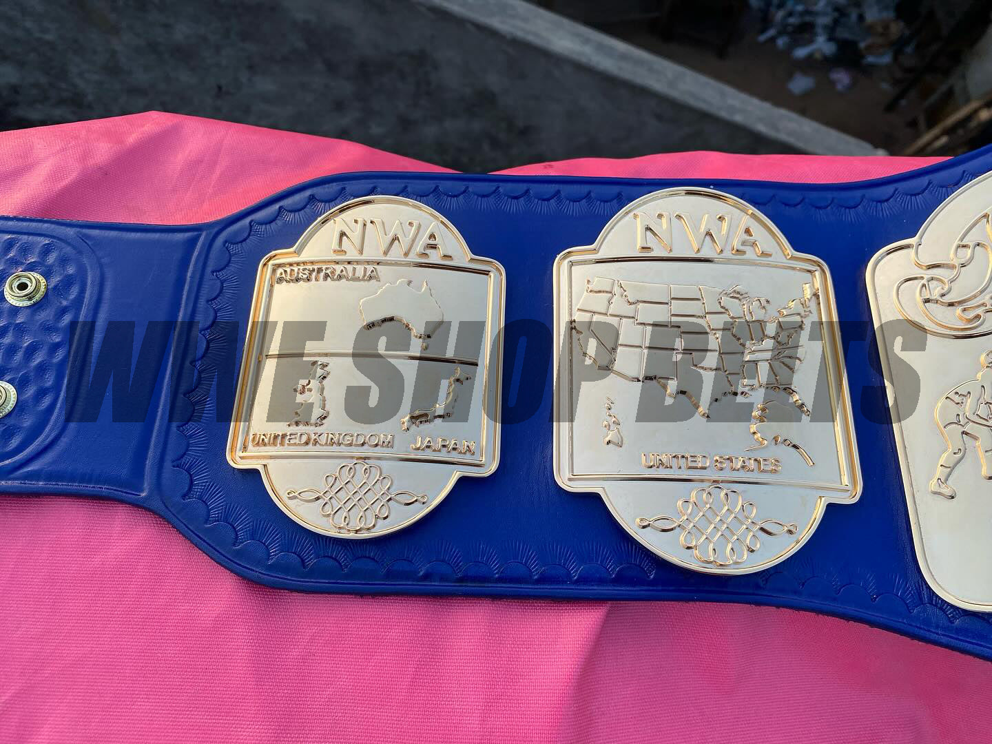 24K CNC NWA World Tag Team Heavyweight Championship Belt Replica