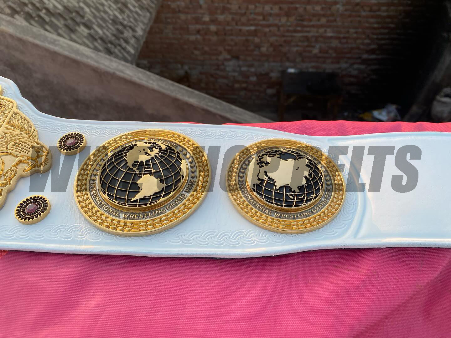 The 24K GOLD Global IWGP Premium CNC Championship Belt Replica