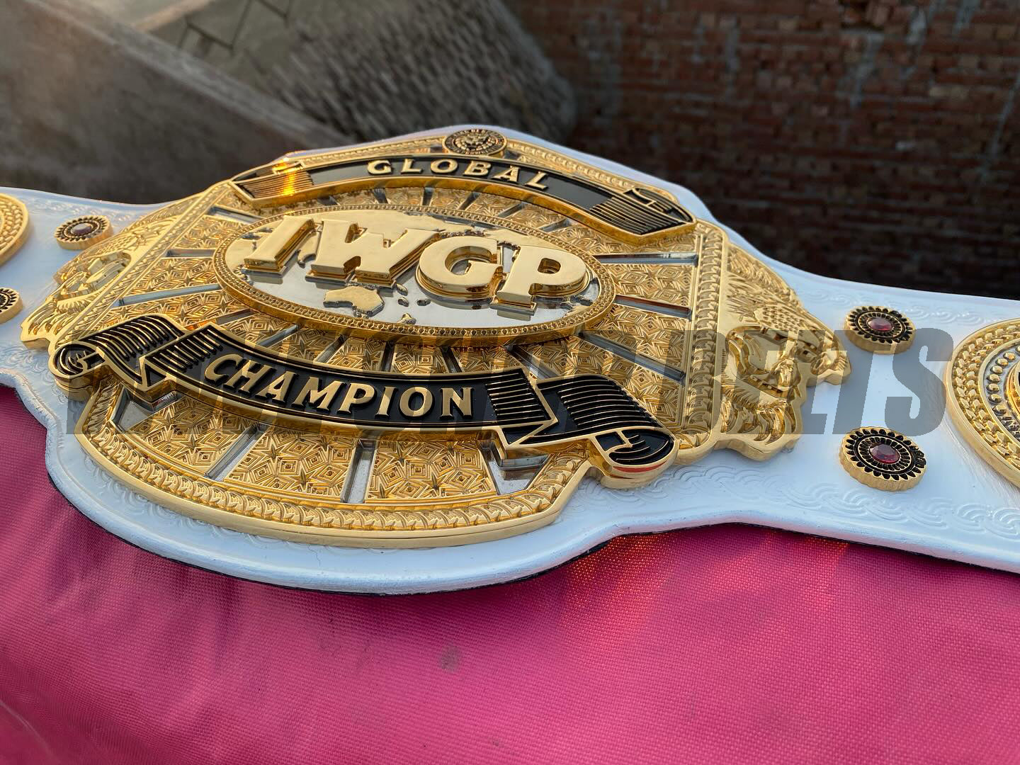 The 24K GOLD Global IWGP Premium CNC Championship Belt Replica