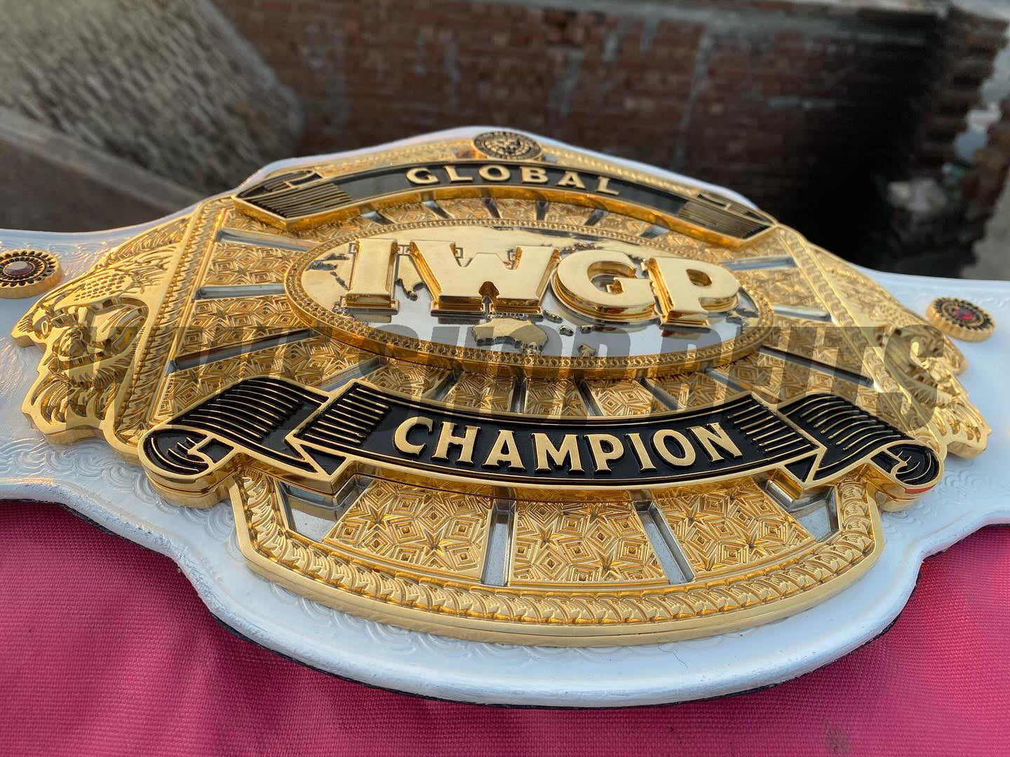 The 24K GOLD Global IWGP Premium CNC Championship Belt Replica